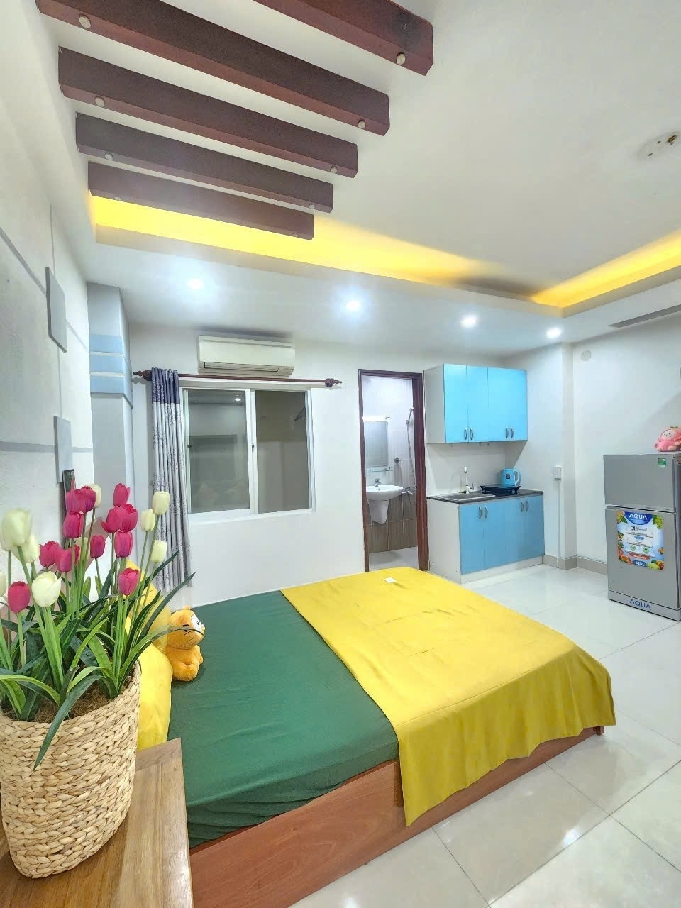 Phòng trọ Studio 45m2 tại AH House Bạch Đằng - Tân Bình - Phòng ngủ