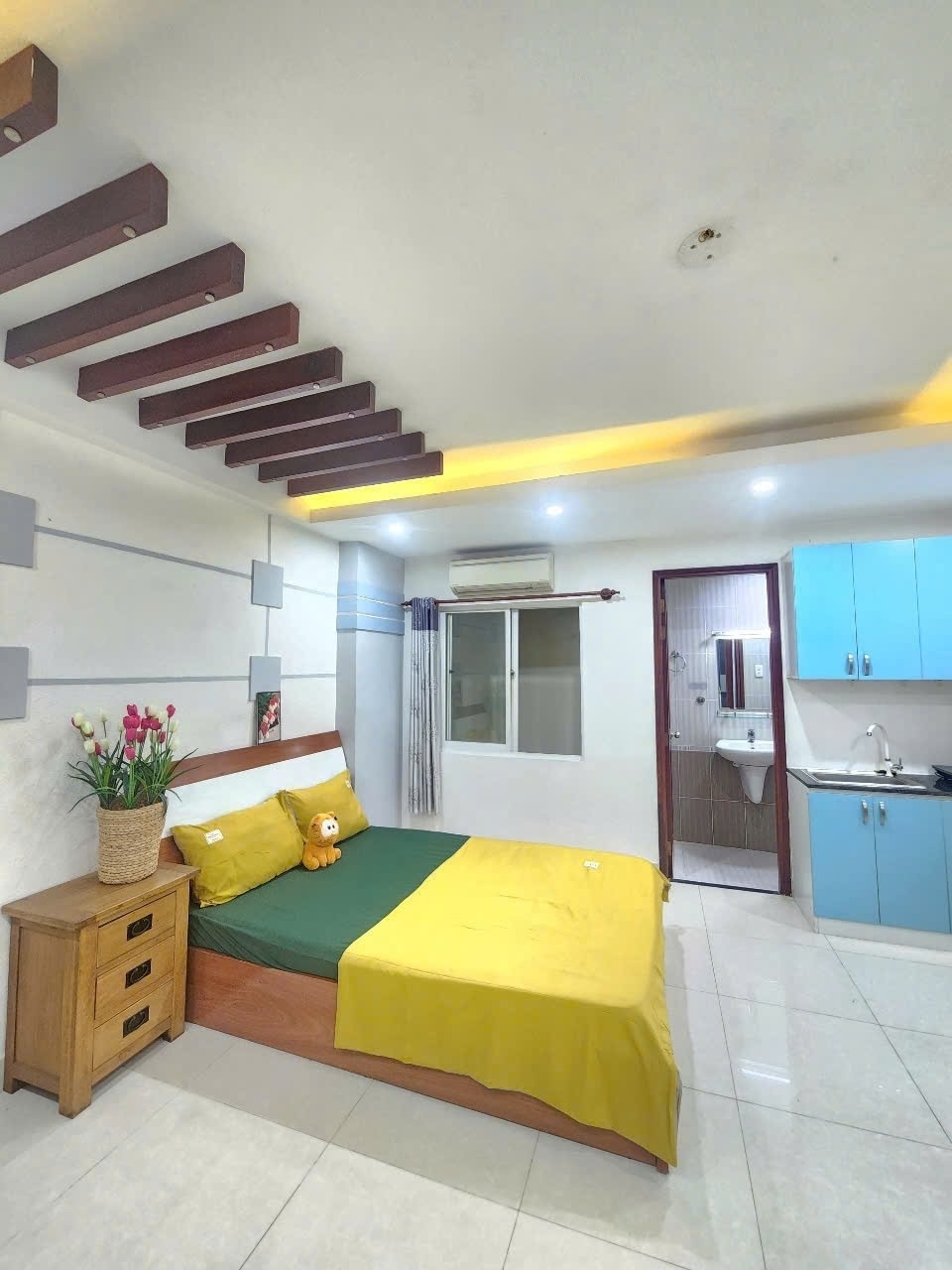 Phòng trọ Studio 45m2 tại AH House Bạch Đằng - Tân Bình - Phòng ngủ