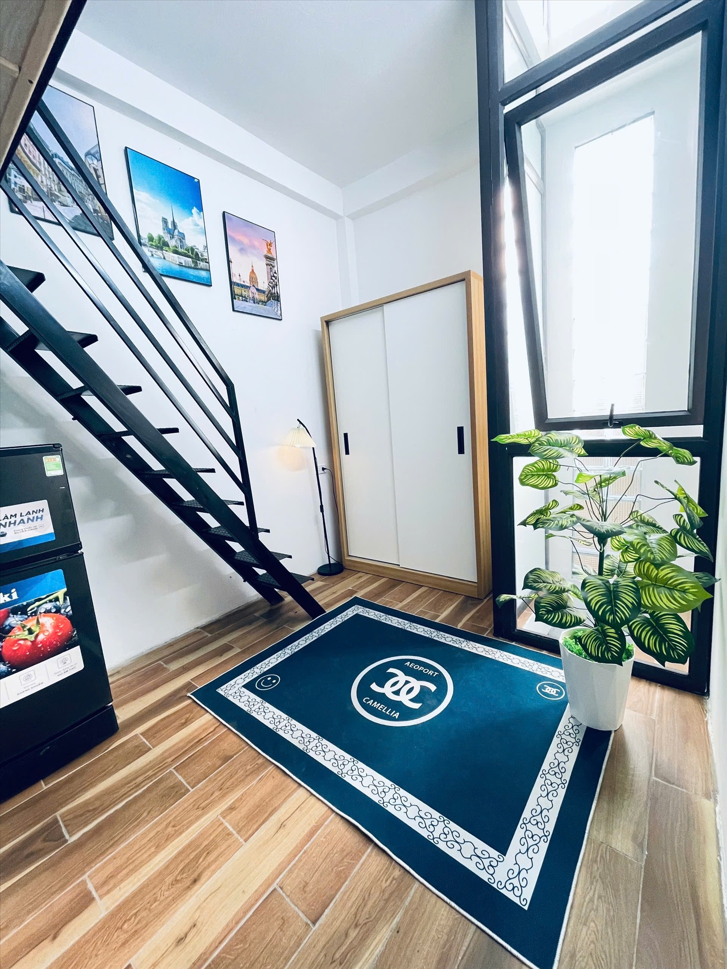 Phòng trọ Duplex 25m2 tại NT Apartment Yên Hòa - Cầu Giấy - Phòng khách