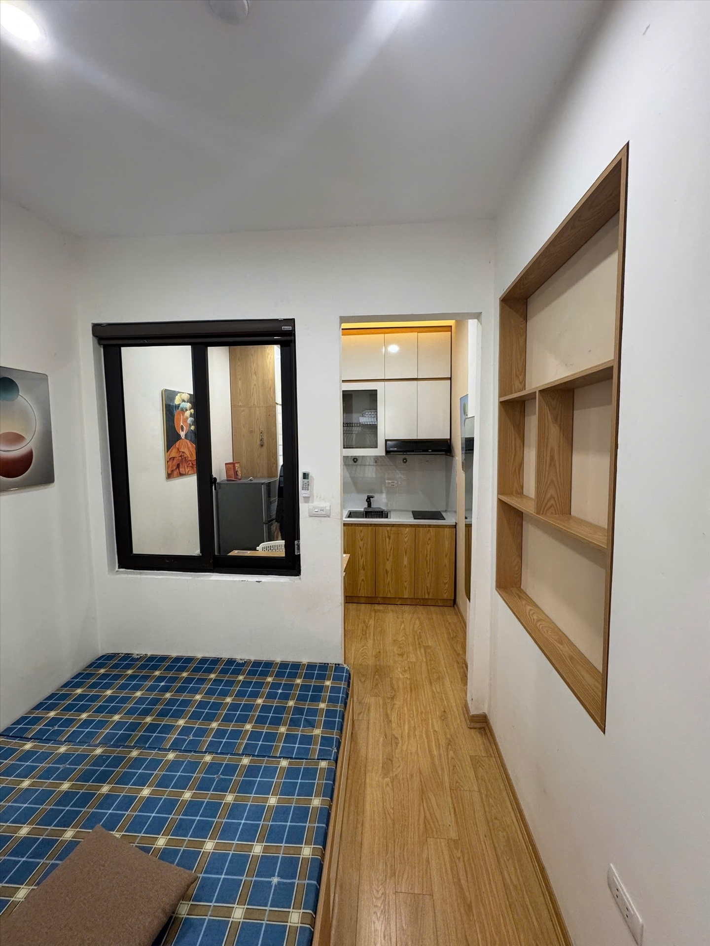 Phòng trọ Studio 20m2 tại DL House Trung Kính - Cầu Giấy - Phòng ngủ