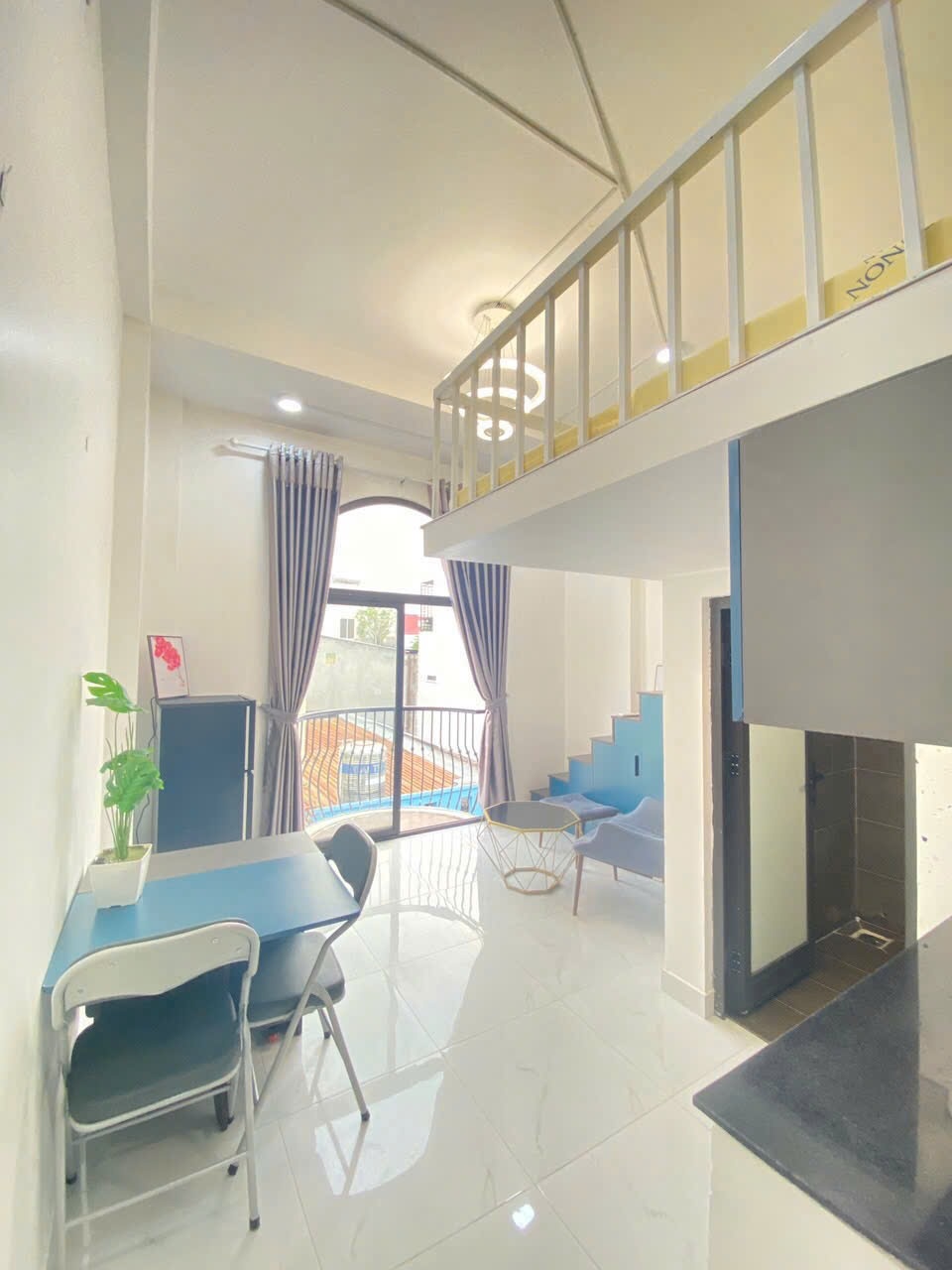 Phòng trọ Duplex 40m2 tại HD Home Nguyễn Bặc - Tân Bình - Phòng khách