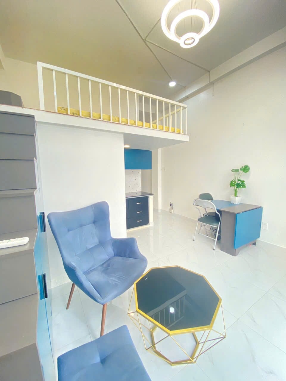 Phòng trọ Duplex 40m2 tại HD Home Nguyễn Bặc - Tân Bình - Phòng khách