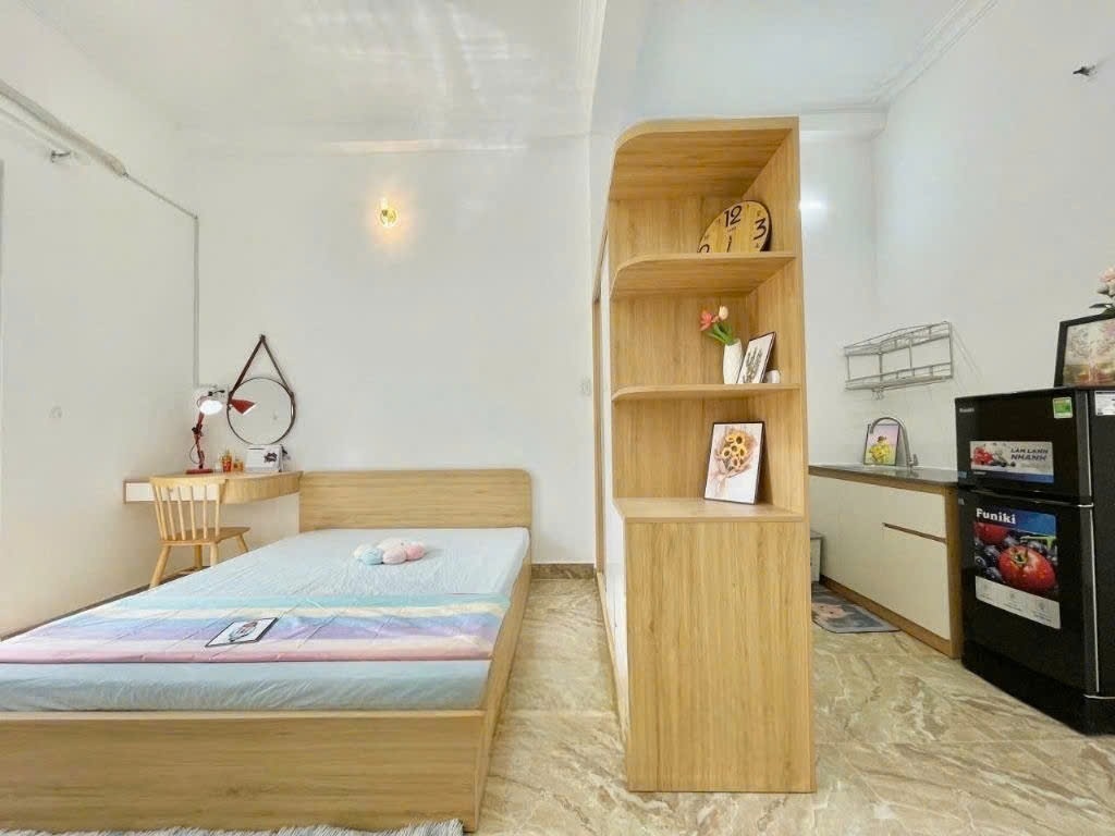 Phòng trọ Studio 18m2 tại Sen's House Tên Lửa - Bình Tân - Phòng ngủ