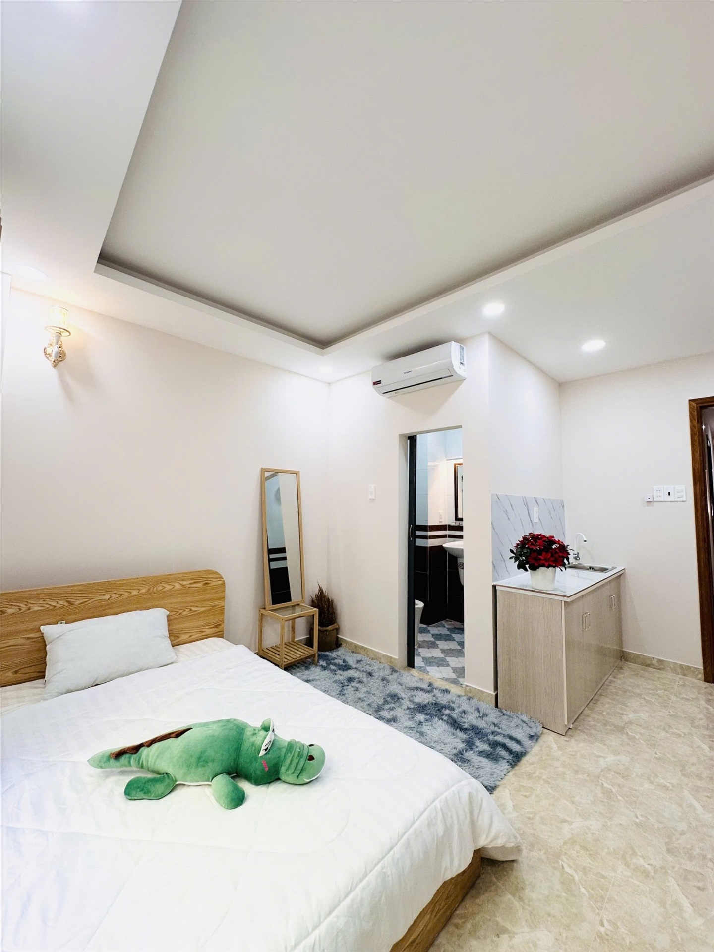 Phòng trọ Studio 30m2 tại Diamond House Nơ Trang Long - Bình Thạnh - Phòng tắm