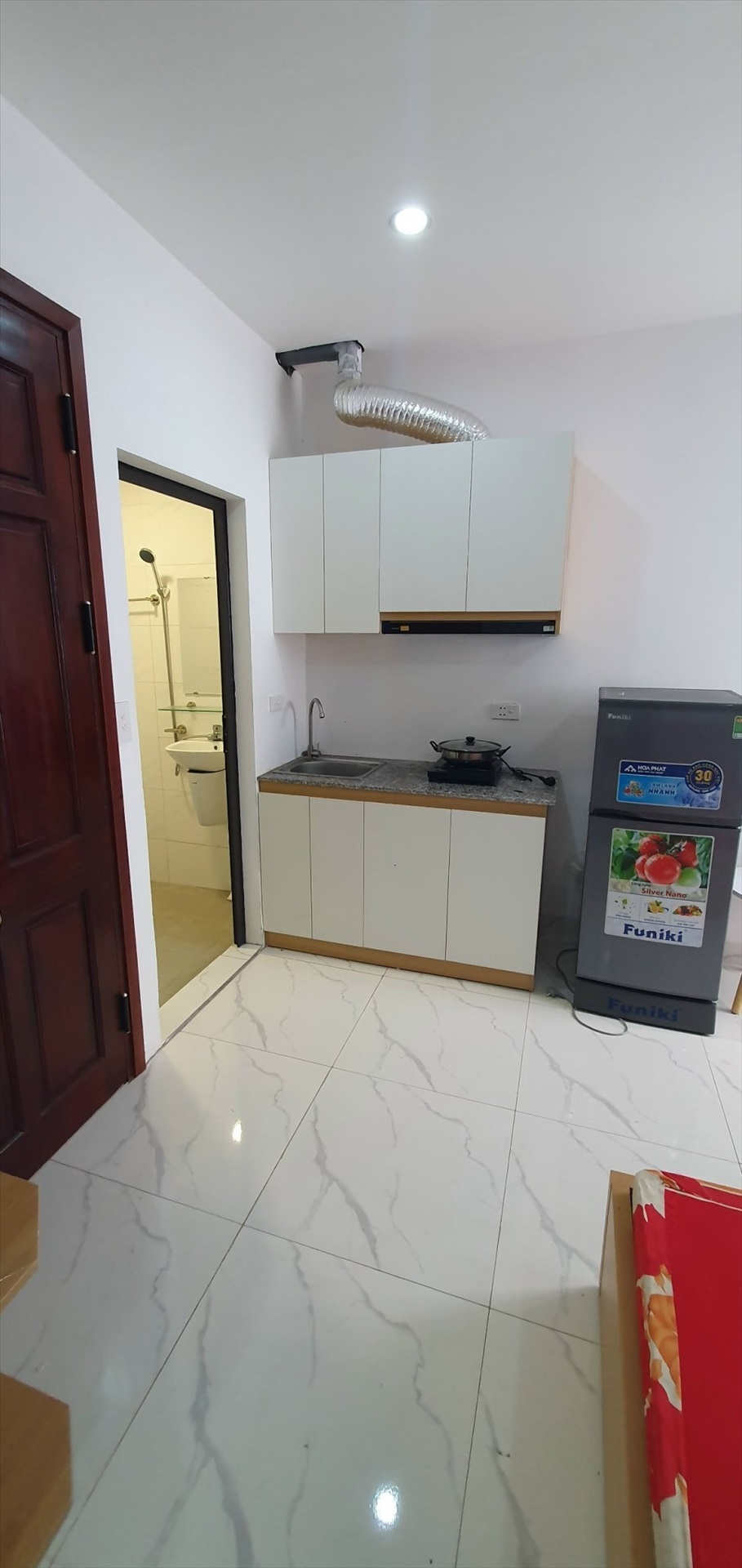 Phòng trọ Studio 25m2 tại NTV Apartment Thiên Hiền - Nam Từ Liêm - Phòng bếp