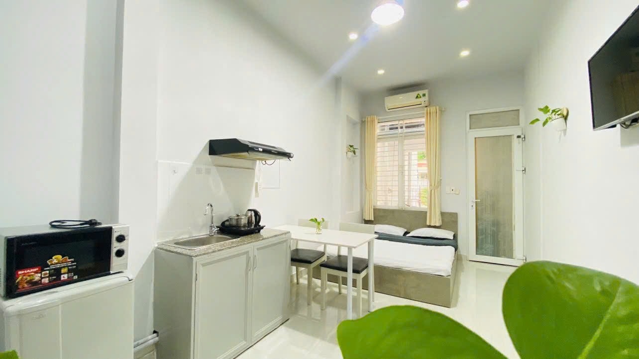 Phòng trọ Studio 25m2 tại AT Home Trà Khúc - Tân Bình - Phòng khách