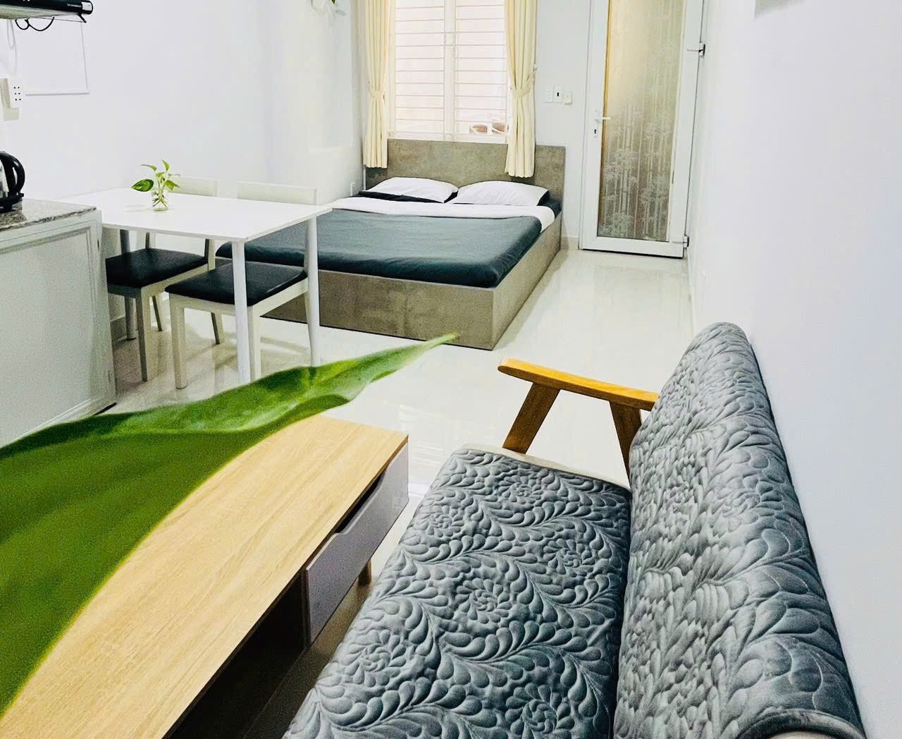 Phòng trọ Studio 25m2 tại AT Home Trà Khúc - Tân Bình - Phòng ngủ