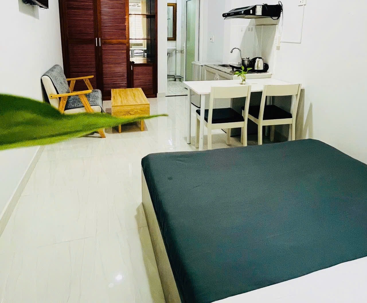 Phòng trọ Studio 25m2 tại AT Home Trà Khúc - Tân Bình - Phòng khách