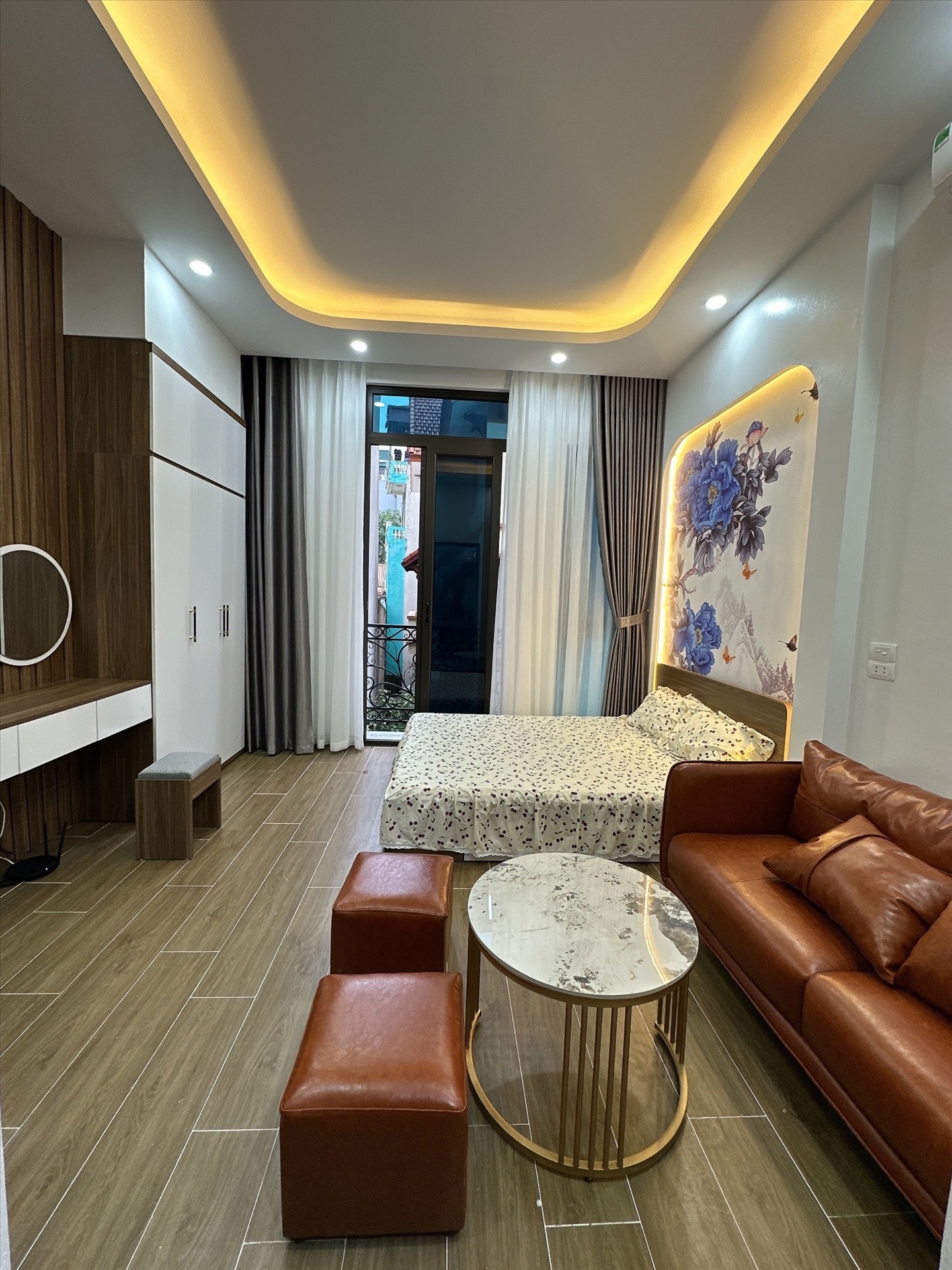 Phòng trọ Studio 35m2 tại NTV Apartment Nguyễn Ngọc Vũ - Cầu Giấy - Phòng ngủ