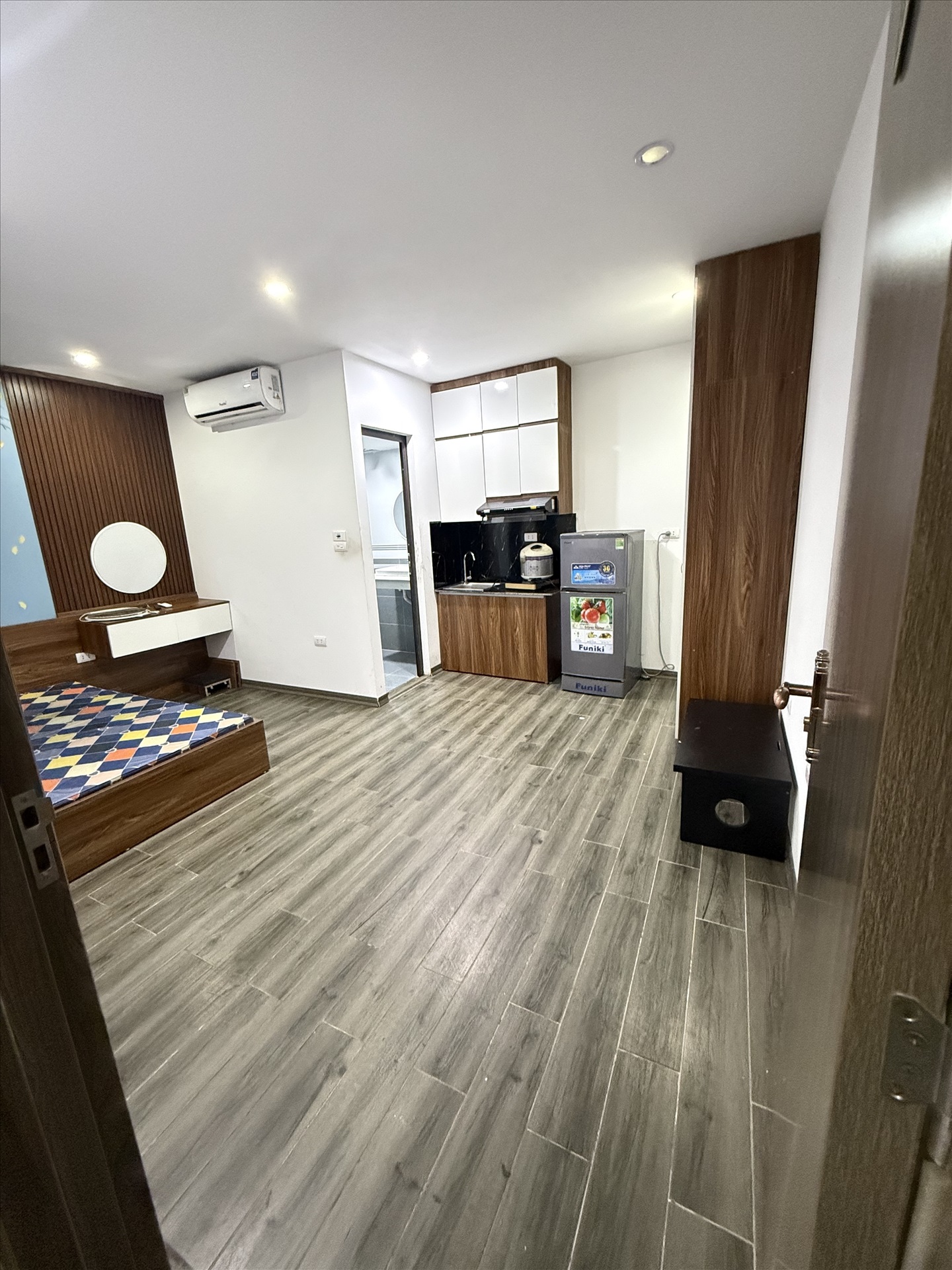 Phòng trọ Studio 30m2 tại NTV Apartment Xuân Thủy - Cầu Giấy - Phòng bếp
