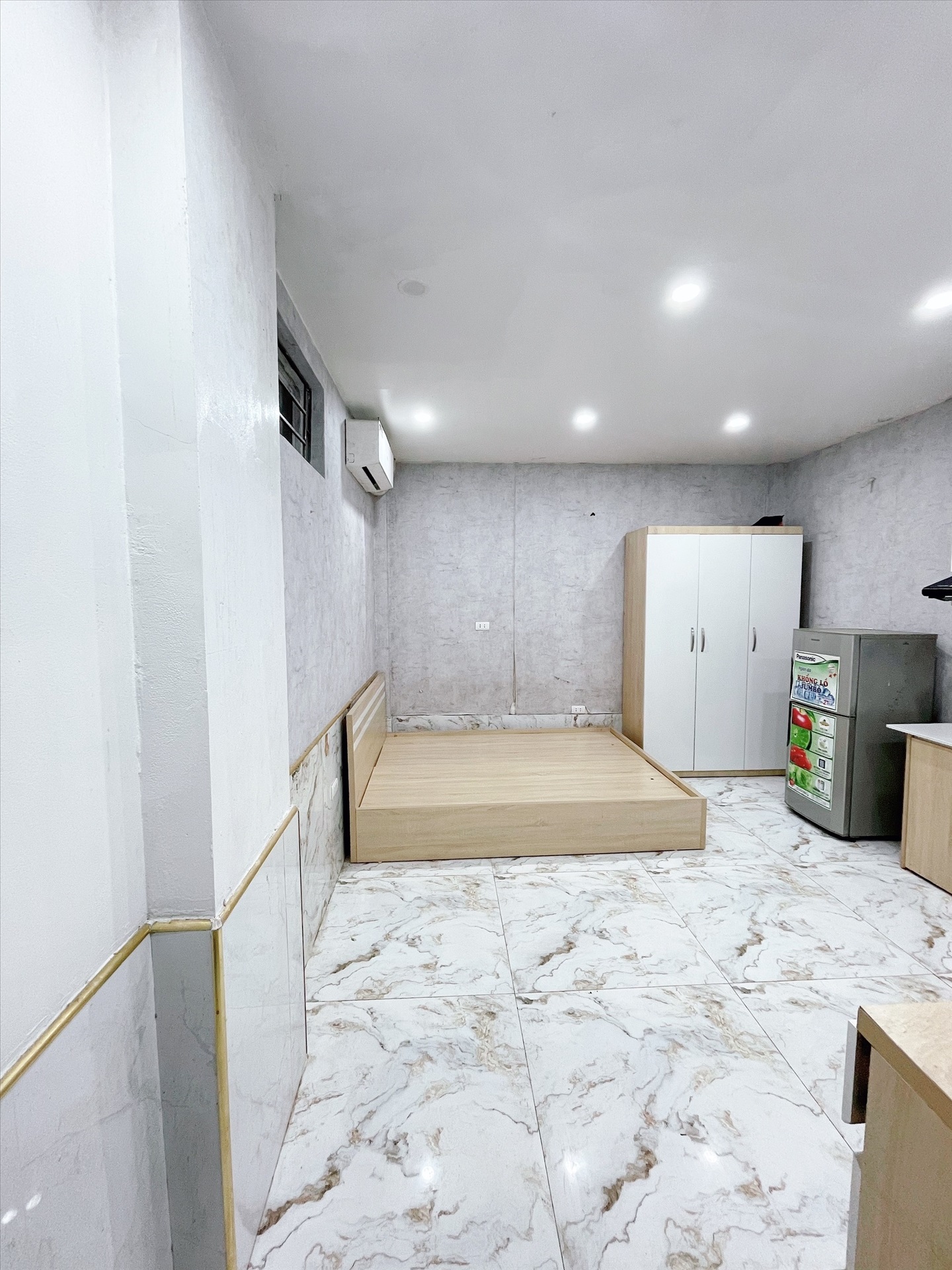 Phòng trọ Studio 30m2 tại NTV Apartment Phú Mỹ - Nam Từ Liêm - Phòng ngủ