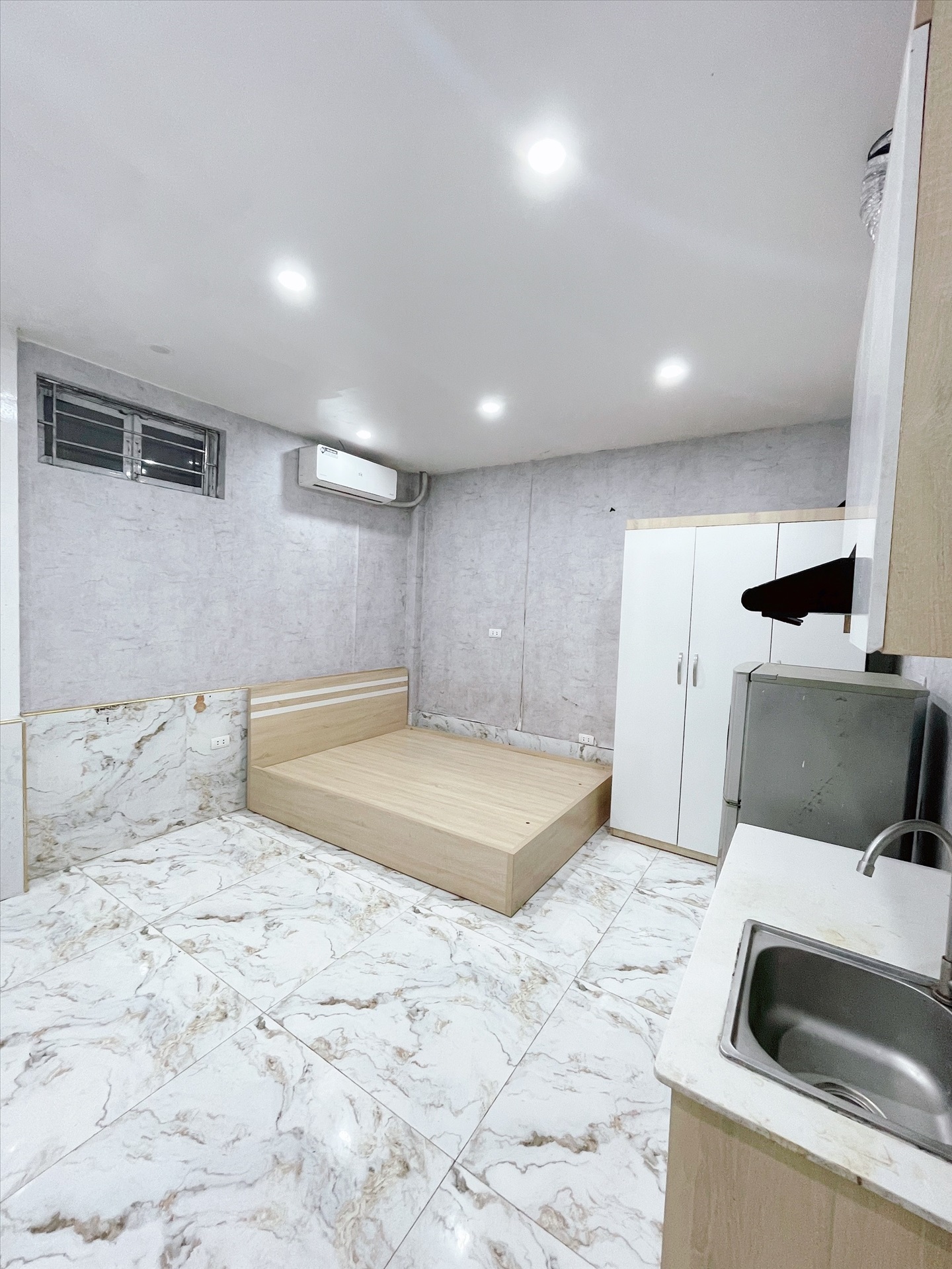 Phòng trọ Studio 30m2 tại NTV Apartment Phú Mỹ - Nam Từ Liêm - Phòng ngủ