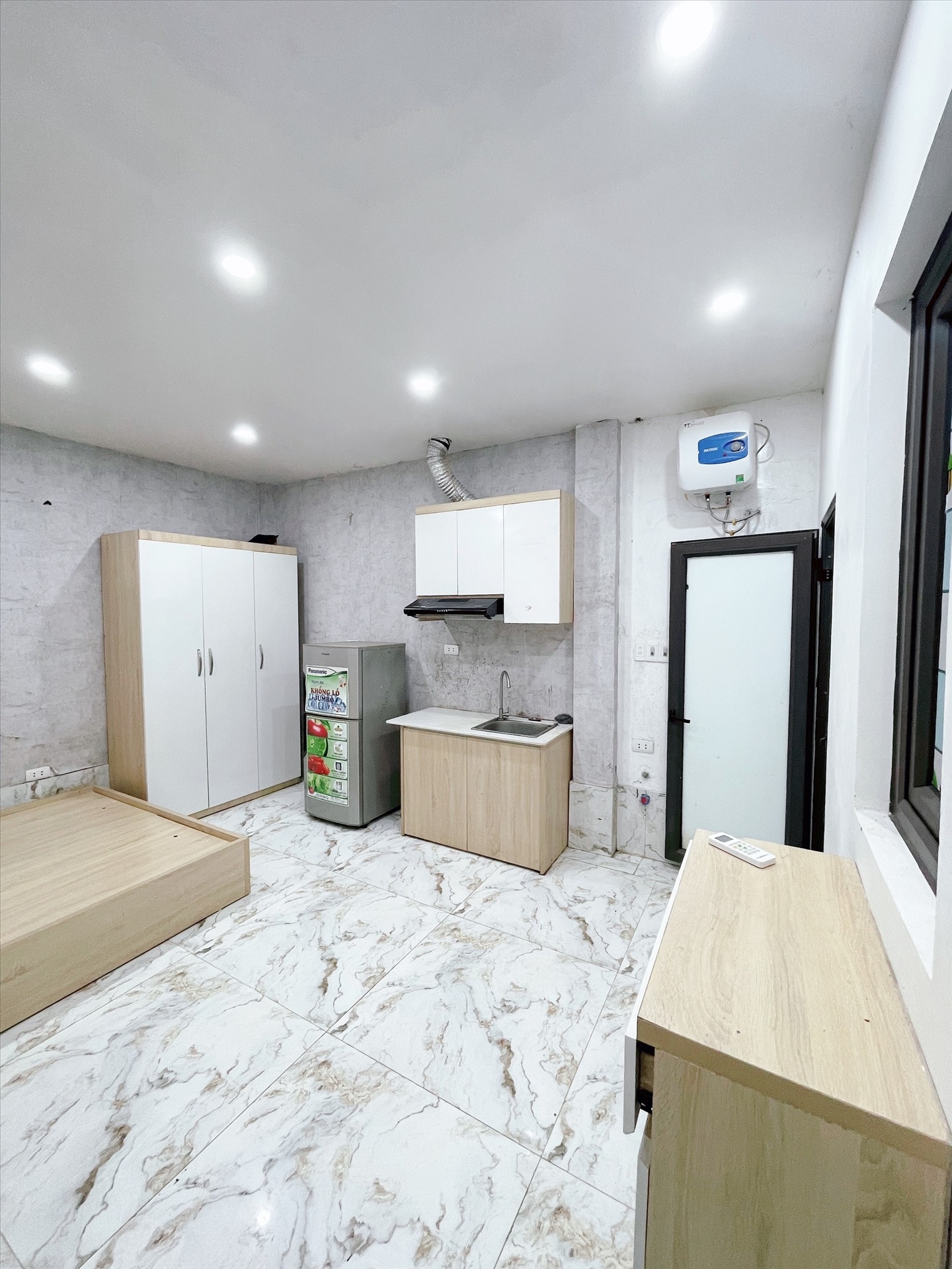 Phòng trọ Studio 30m2 tại NTV Apartment Phú Mỹ - Nam Từ Liêm - Phòng bếp