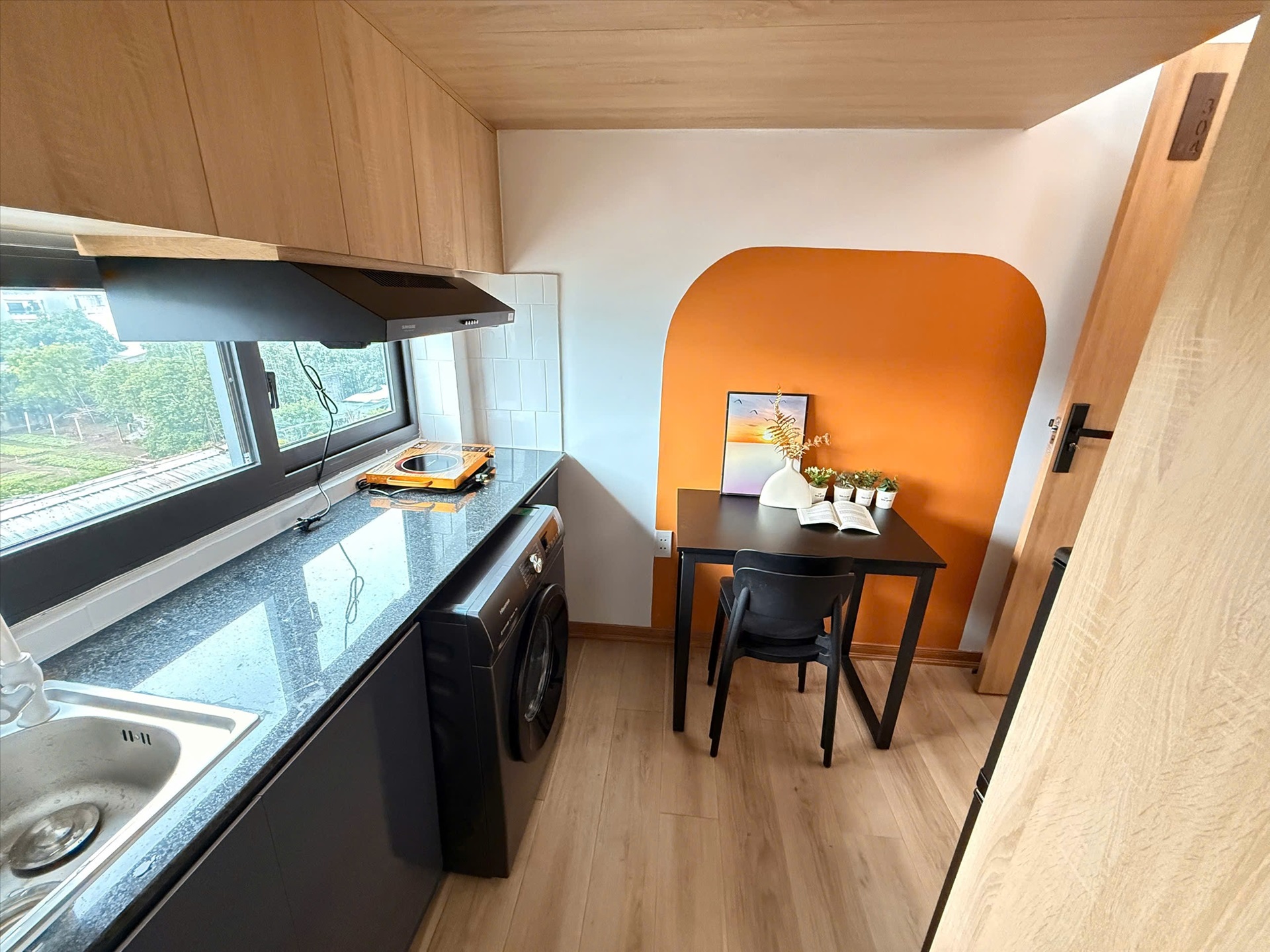 Phòng trọ Duplex 25m2 tại Y House Nguyễn Văn Khối - Gò Vấp - Góc làm việc