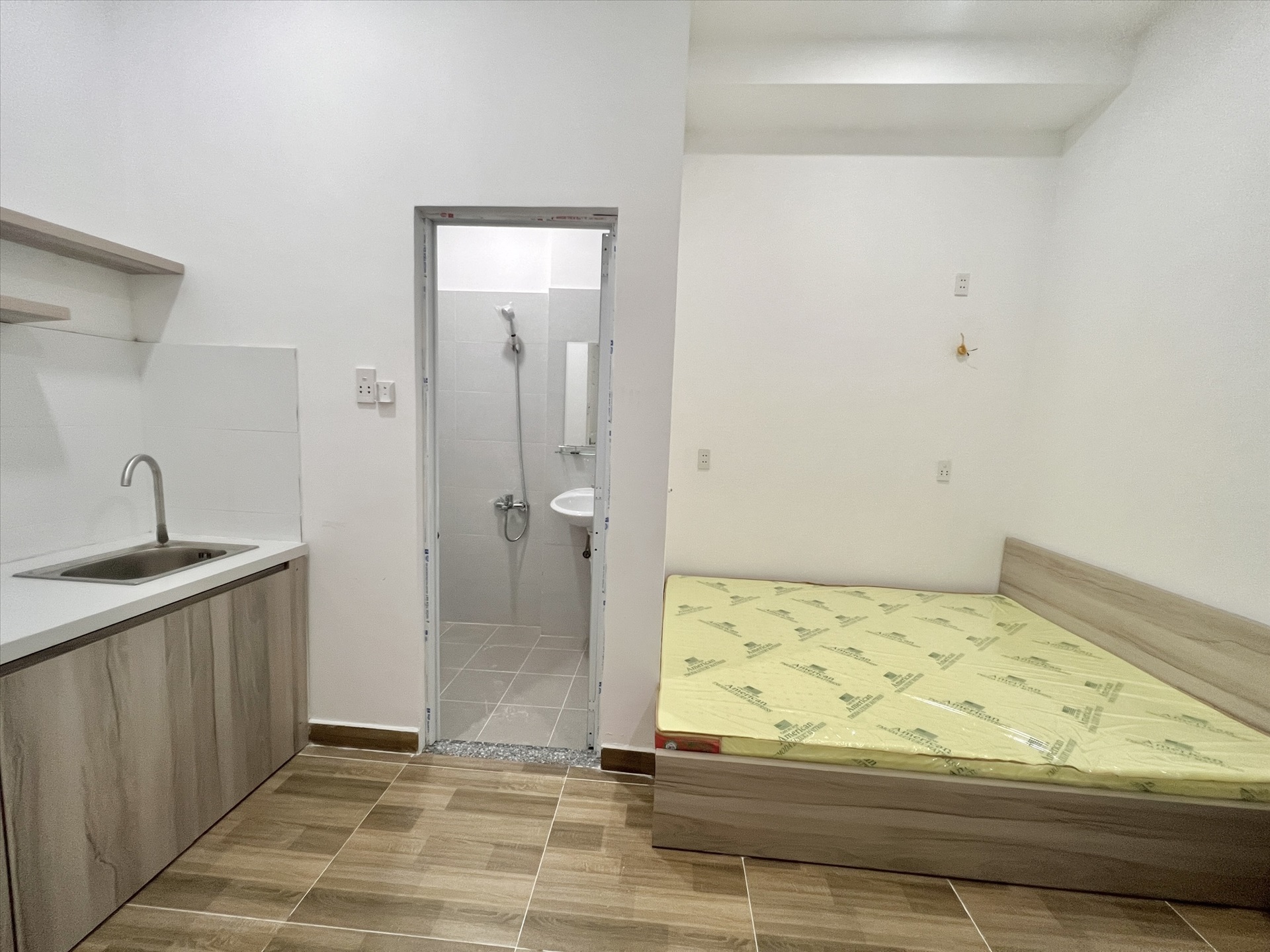 Phòng trọ Studio 25m2 tại AT Home Hồ Xuân Hương - Bình Thạnh - Phòng ngủ