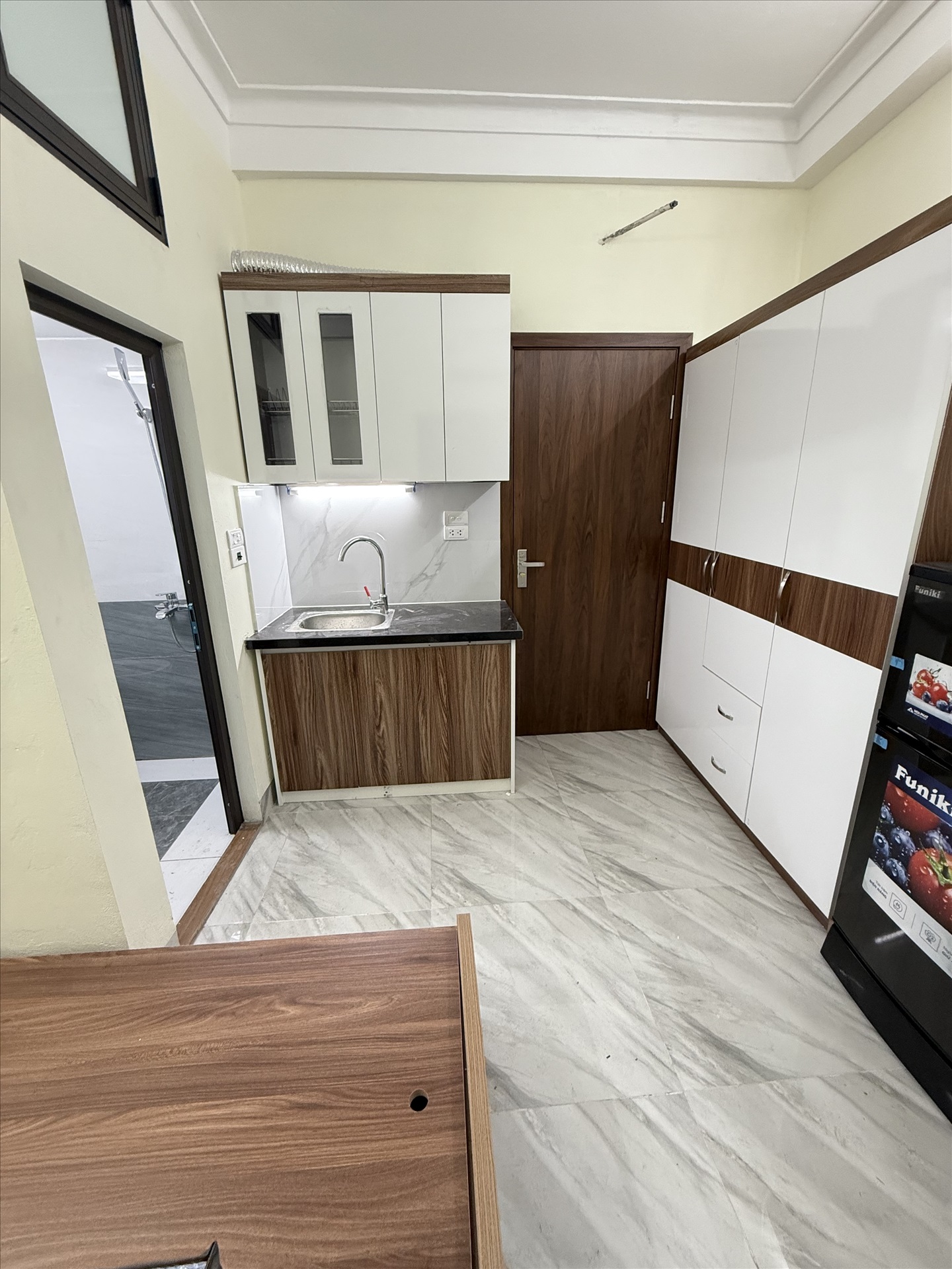 Phòng trọ Studio 20m2 tại NTV Apartment Mỹ Đình - Nam Từ Liêm - Phòng bếp