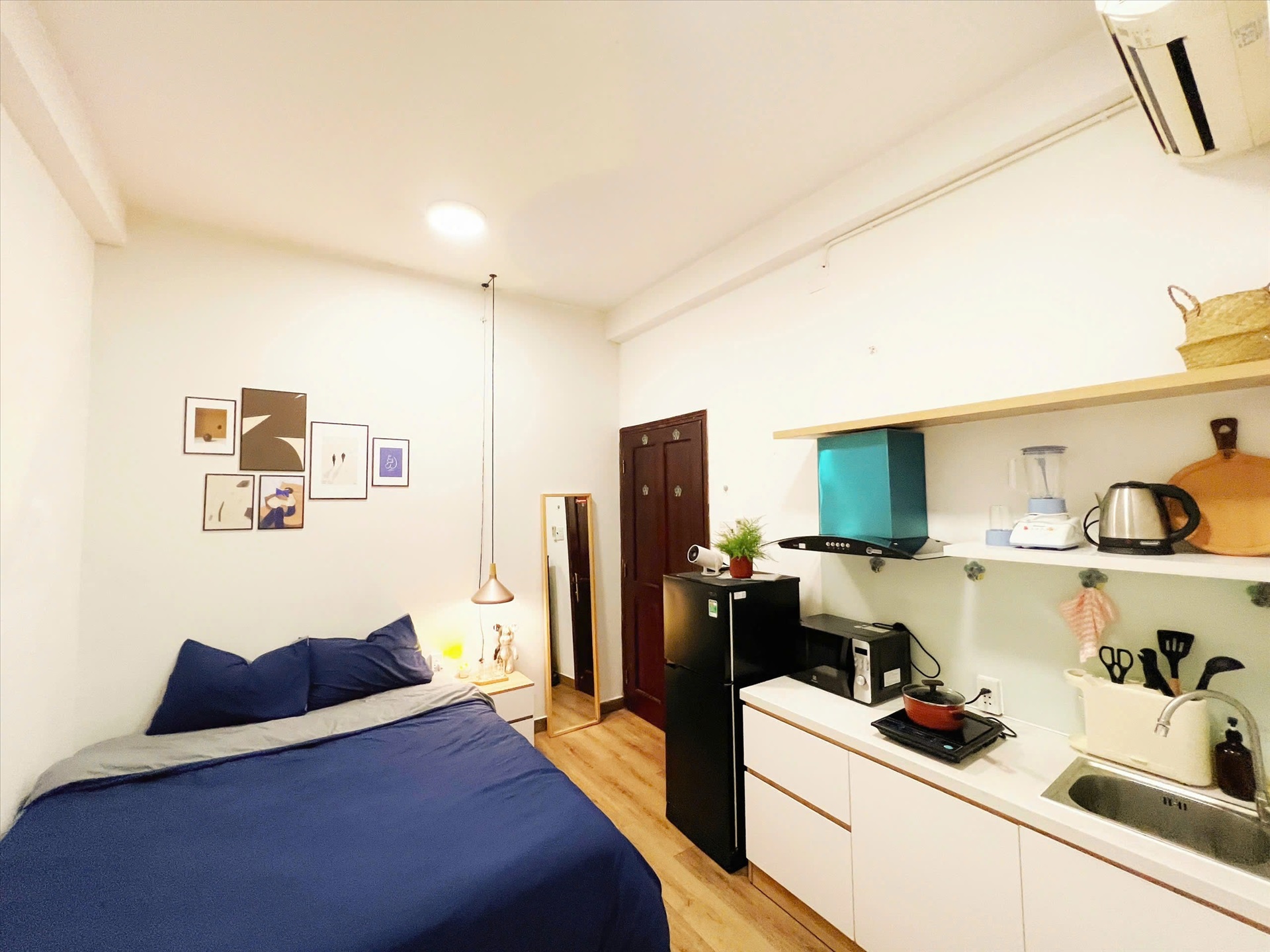 Phòng trọ Studio 30m2 tại FlexiHome Cộng Hòa - Tân Bình - Phòng ngủ