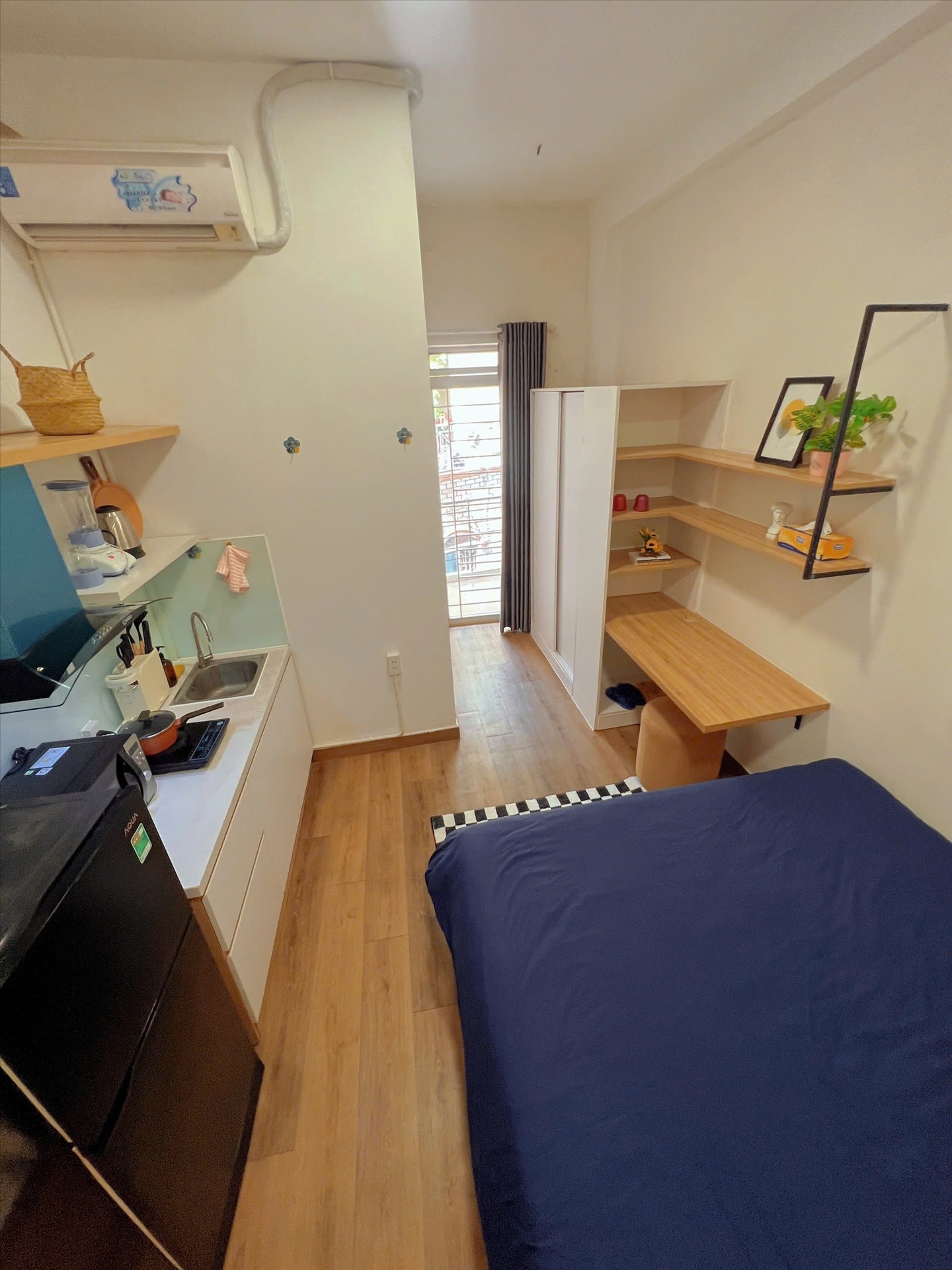 Phòng trọ Studio 30m2 tại FlexiHome Cộng Hòa - Tân Bình - Phòng ngủ