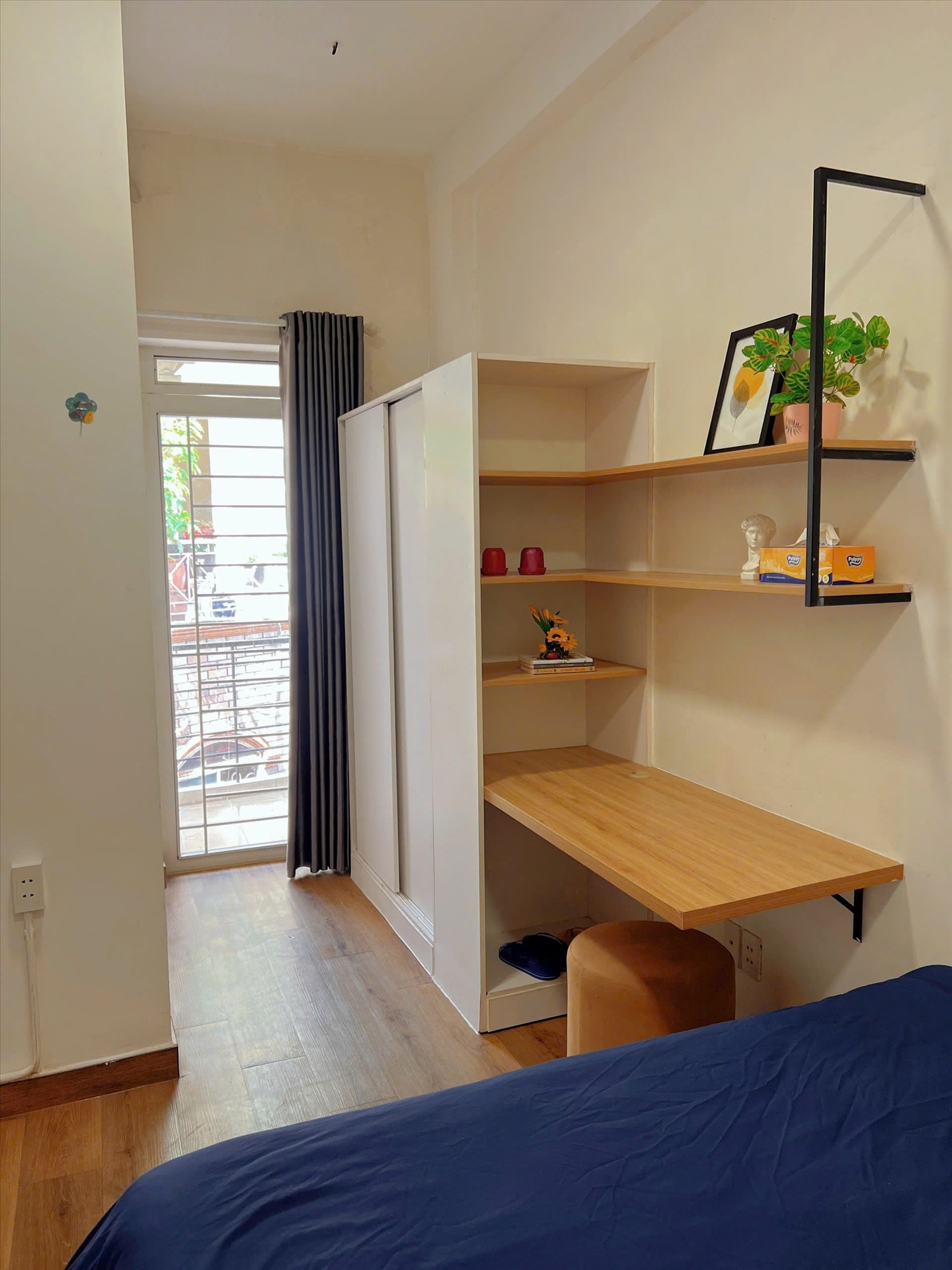 Phòng trọ Studio 30m2 tại FlexiHome Cộng Hòa - Tân Bình - Phòng khách