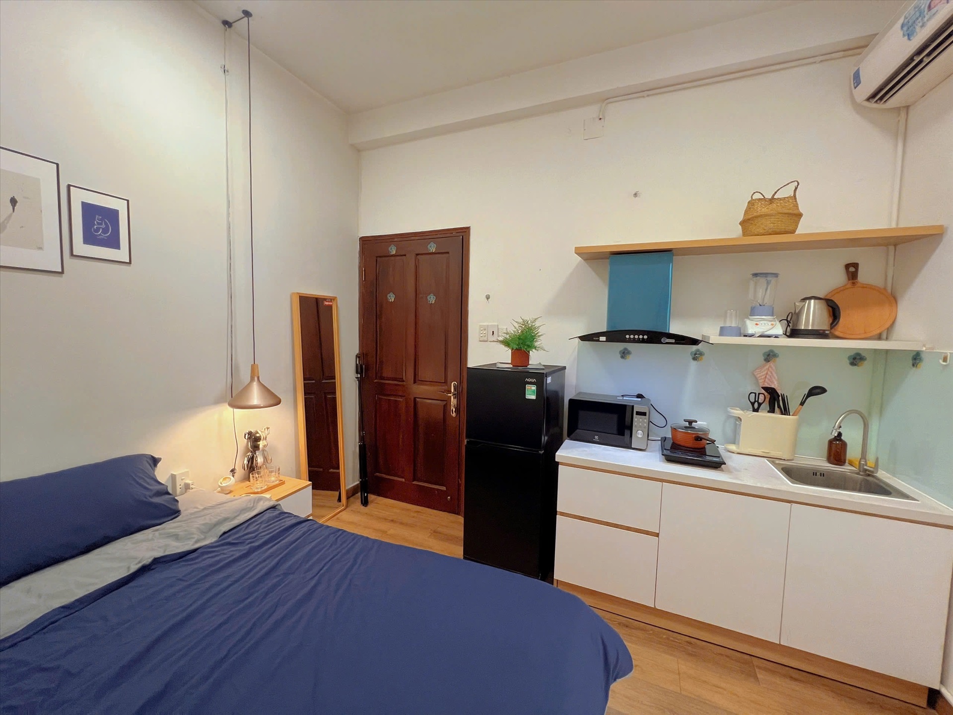 Phòng trọ Studio 30m2 tại FlexiHome Cộng Hòa - Tân Bình - Phòng ngủ