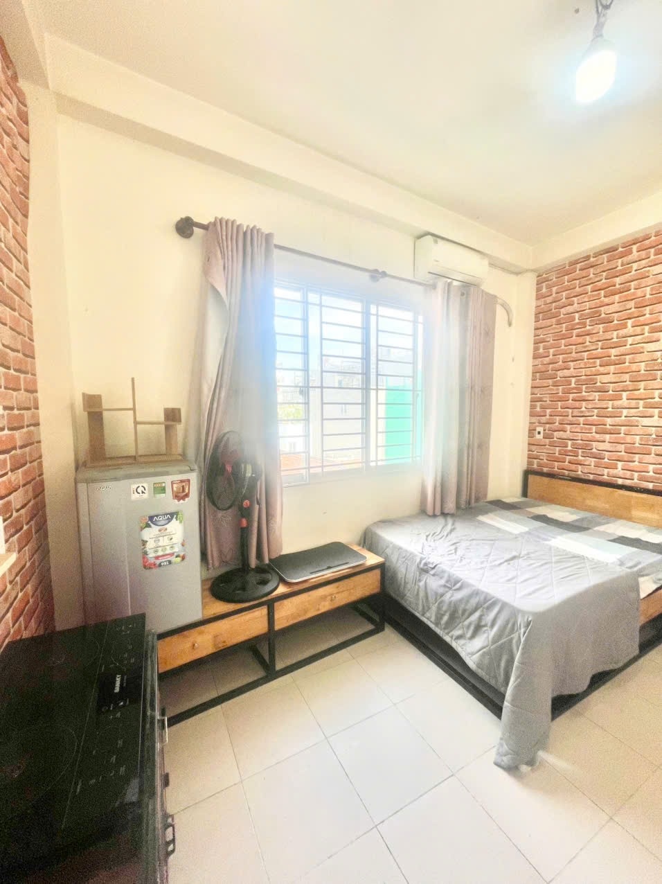 Phòng trọ Studio 25m2 tại AT House Yên Thế - Tân Bình - Phòng ngủ