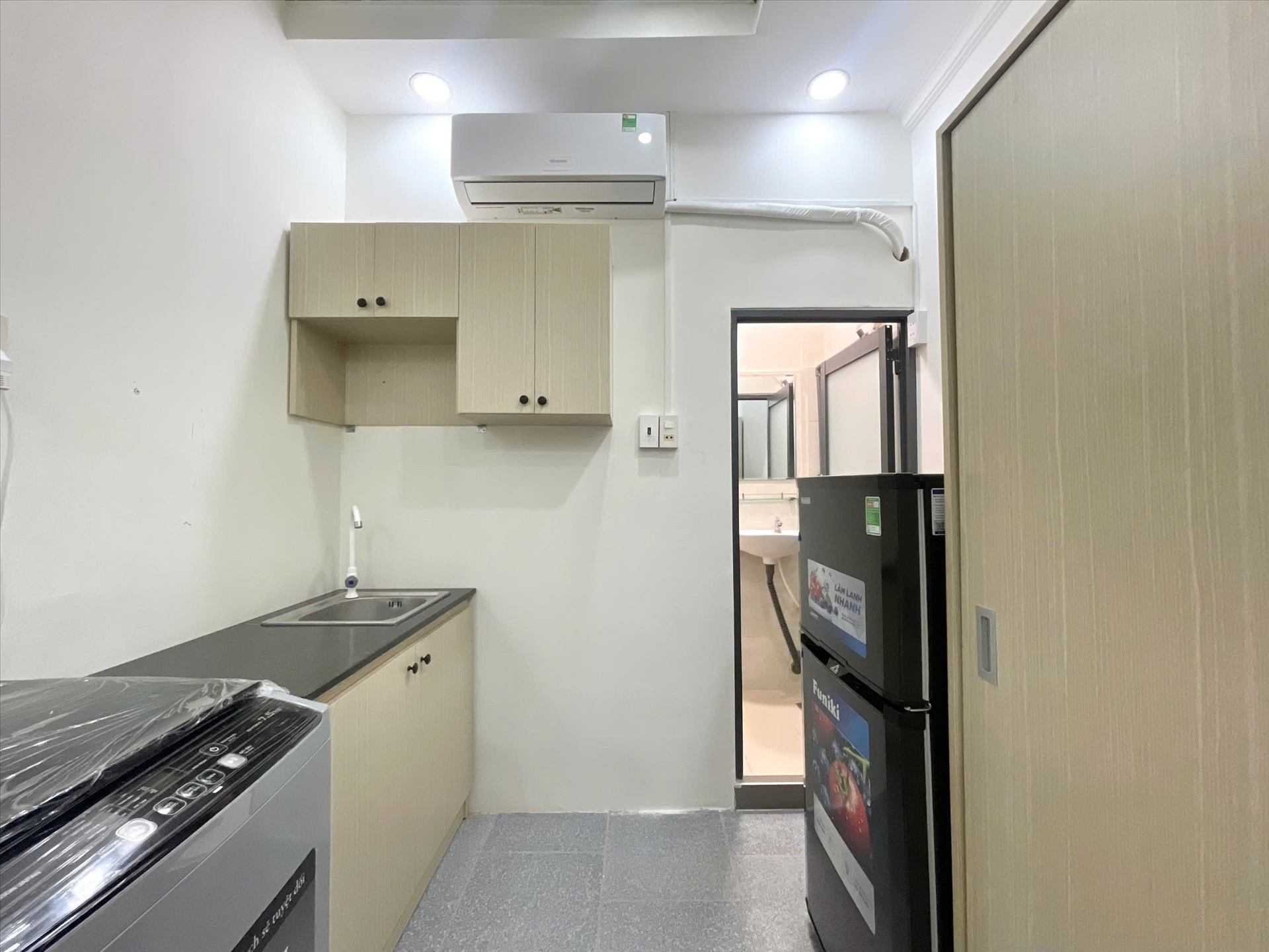 Phòng trọ Studio 30m2 tại TH House Lam Sơn - Phú Nhuận - Phòng bếp