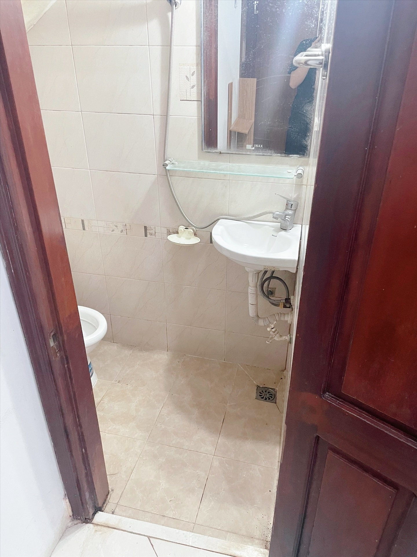 Phòng trọ Studio 25m2 tại NTV Apartment Hồ Tùng Mậu - Cầu Giấy - Phòng tắm