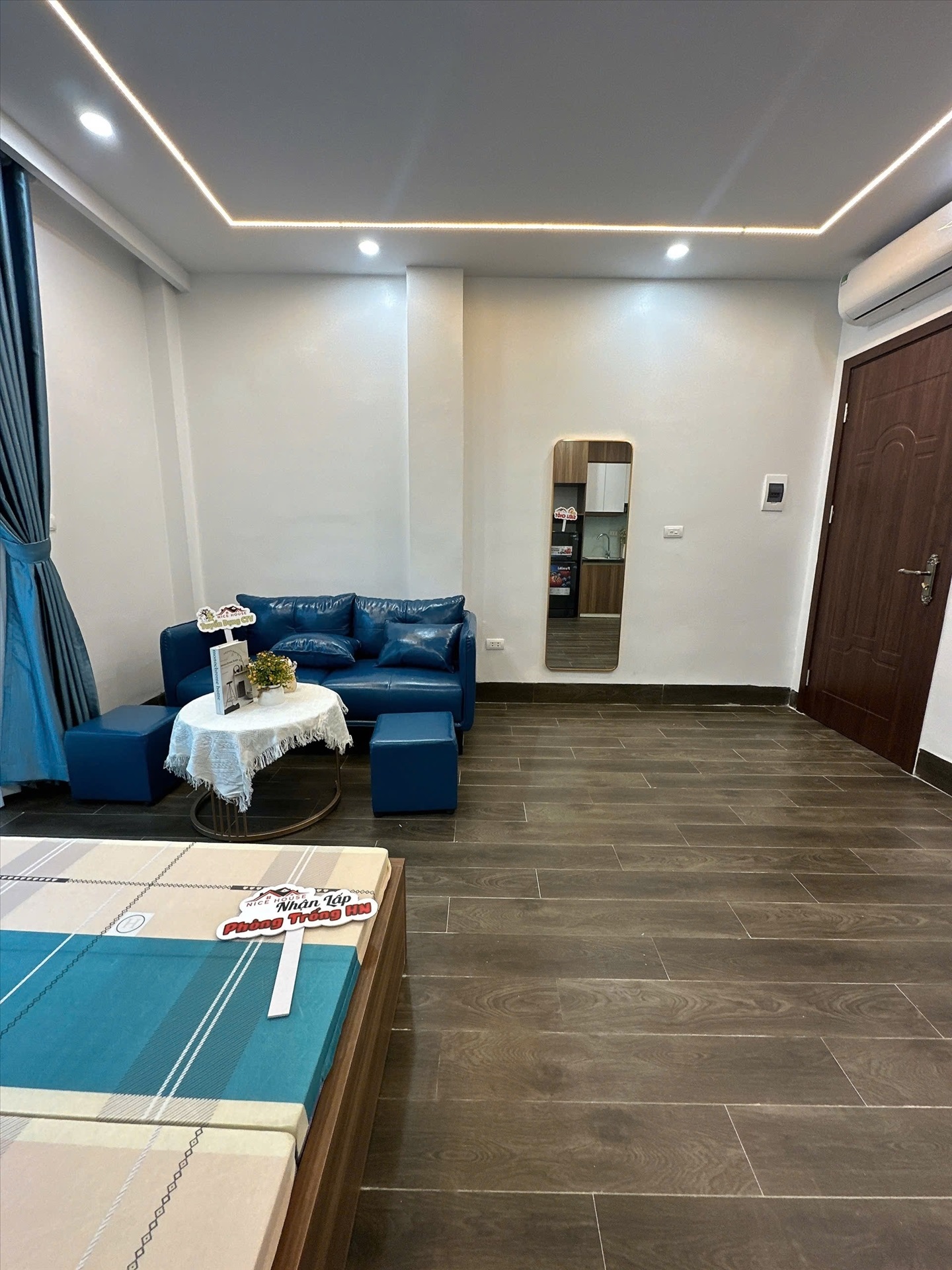 Phòng trọ Studio 35m2 tại NTV Apartment Phú Mỹ - Nam Từ Liêm - Phòng khách