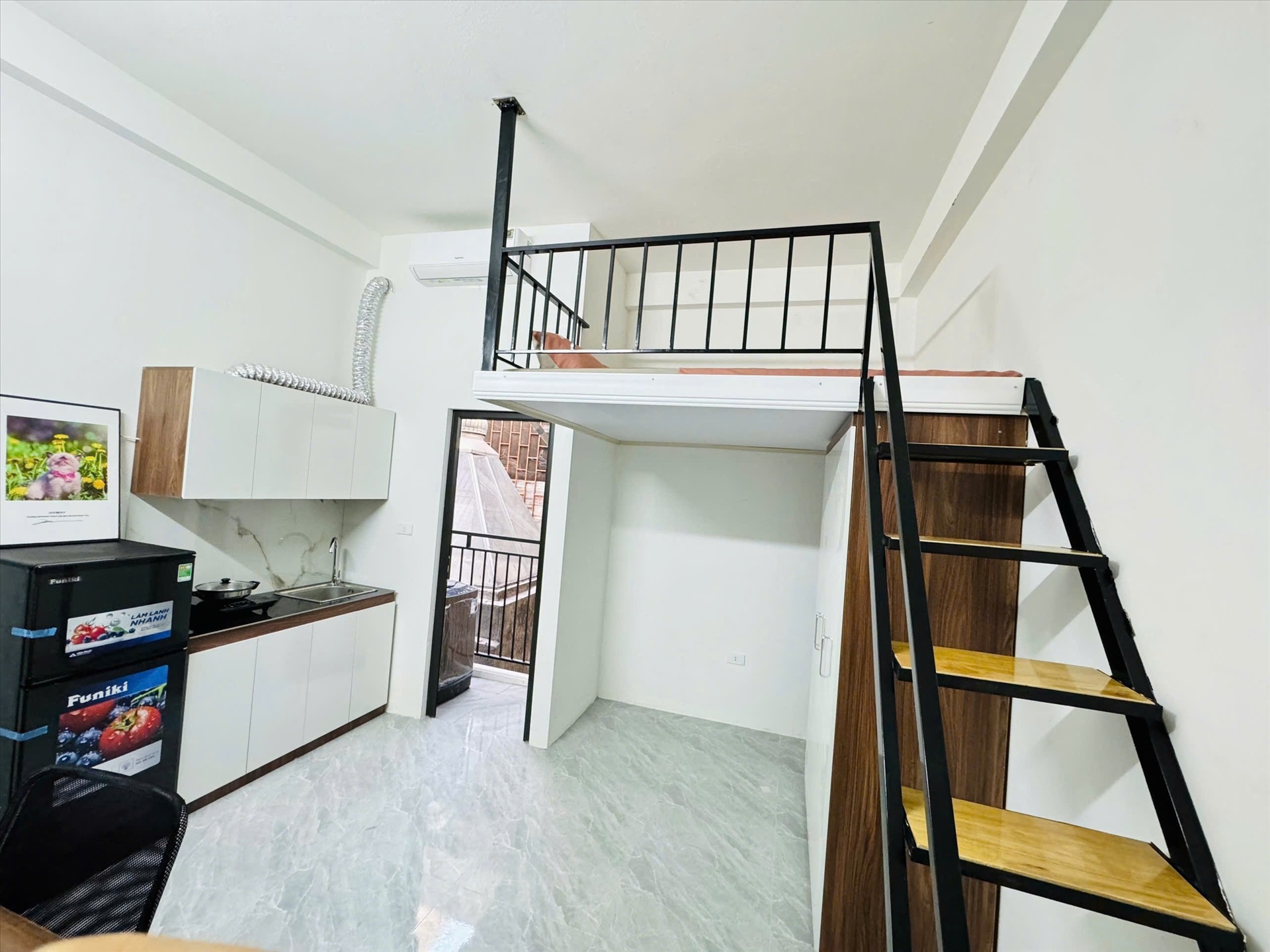 Phòng trọ Duplex 20m2 tại AK Land Miếu Đầm - Nam Từ Liêm - Phòng khách