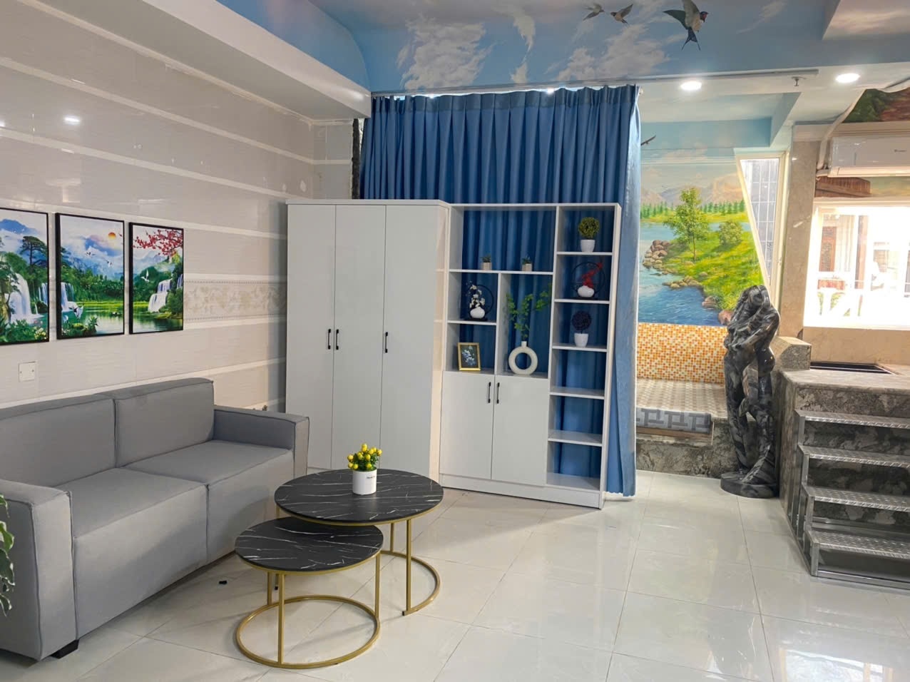 Phòng trọ 2 Phòng ngủ 90m2 tại NĐ Apartment Chu Văn An - Bình Thạnh - Phòng khách