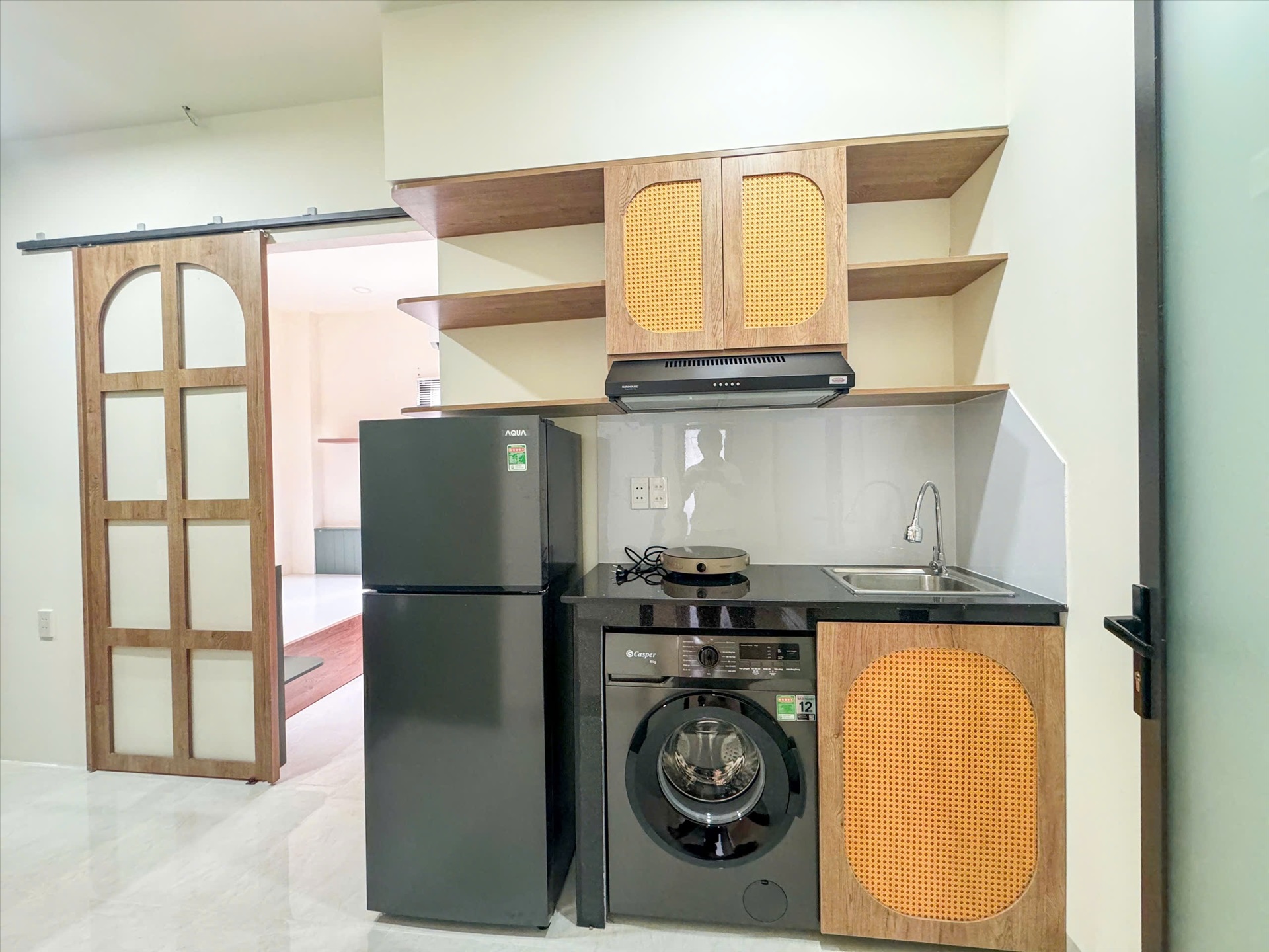 Phòng trọ 1 Phòng ngủ 35m2 tại Bình Minh House Bình Lợi - Bình Thạnh - Phòng bếp