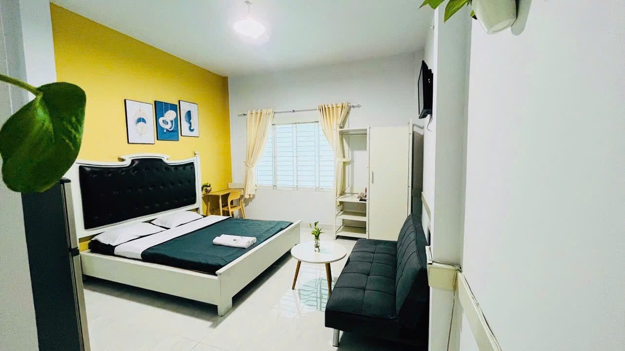 Phòng trọ Studio 30m2 tại AT Home Trà Khúc - Tân Bình - Phòng khách