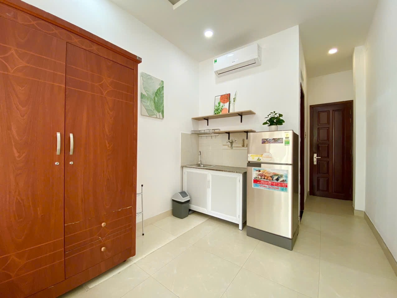 Phòng trọ Studio 25m2 tại MN Home Nguyễn Đình Chiểu - Quận 3 - Phòng ngủ