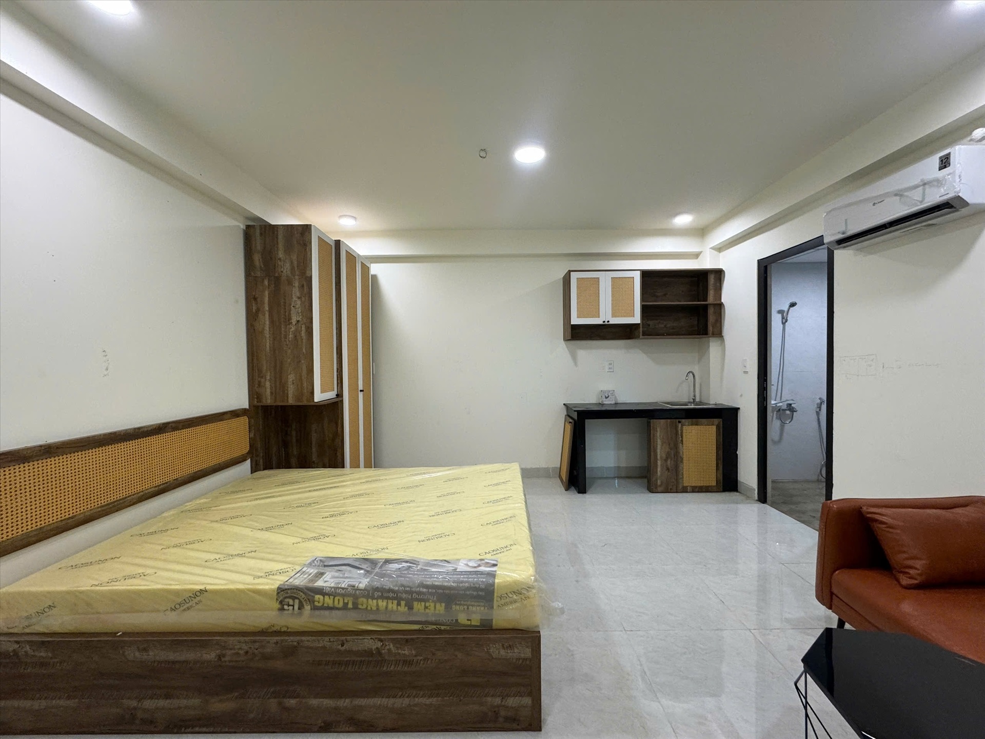 Phòng trọ Studio 30m2 tại Bình Minh House Bình Lợi - Bình Thạnh - Phòng ngủ