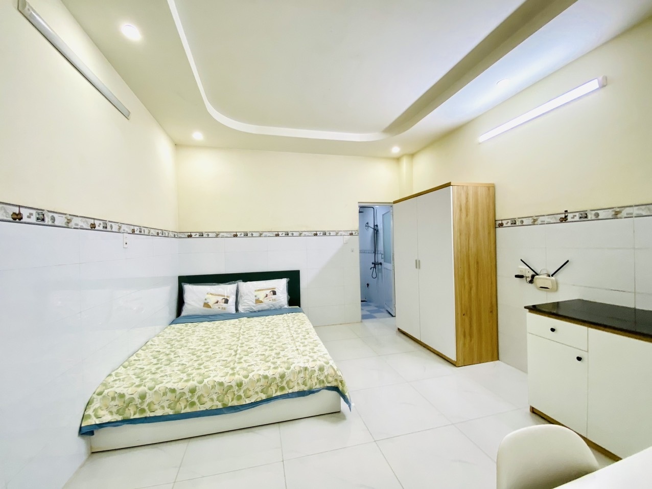 Phòng trọ Studio 30m2 tại Fam Home Đặng Thùy Trâm - Bình Thạnh - Phòng ngủ