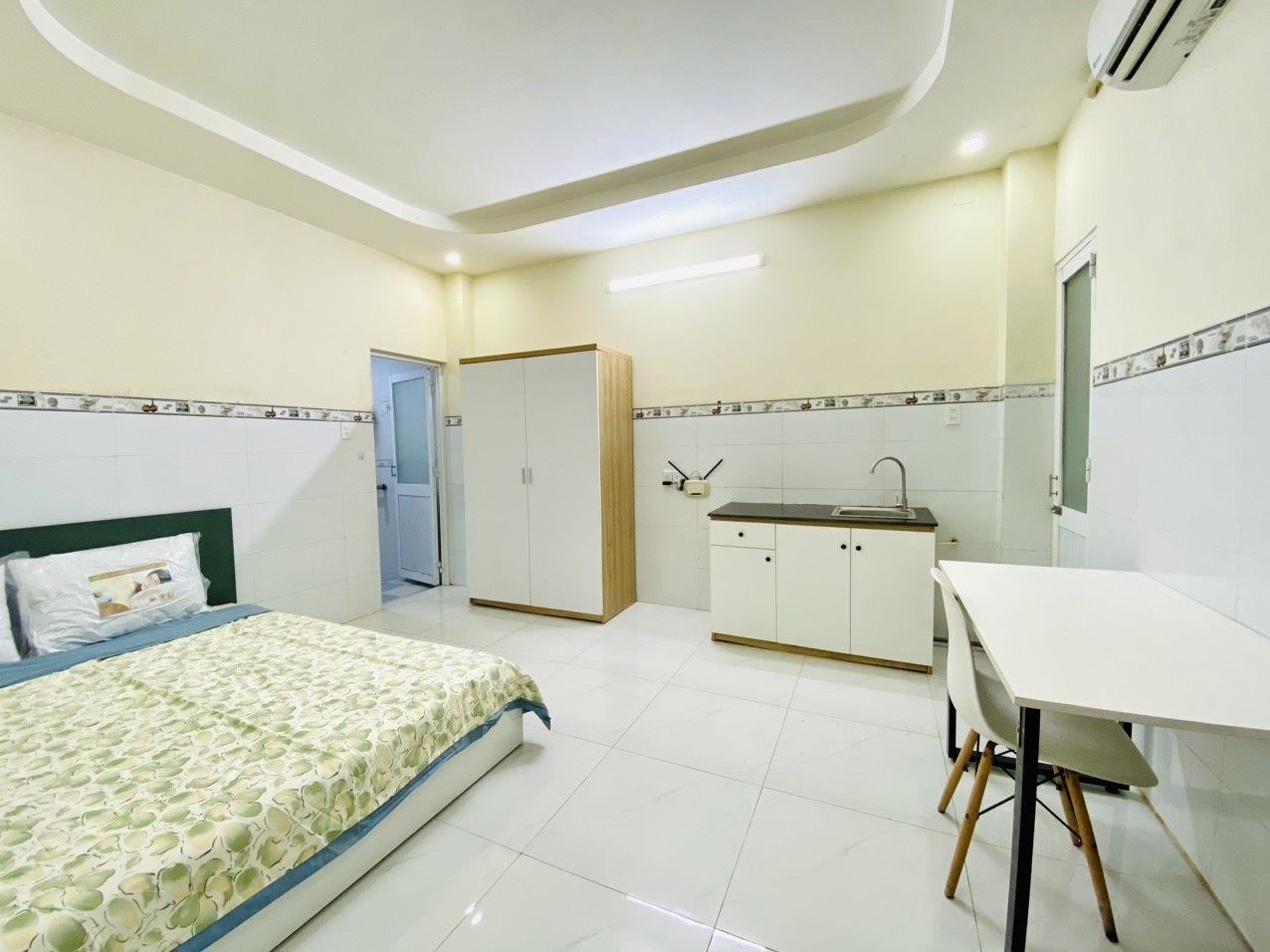 Phòng trọ Studio 30m2 tại Fam Home Đặng Thùy Trâm - Bình Thạnh - Phòng ngủ