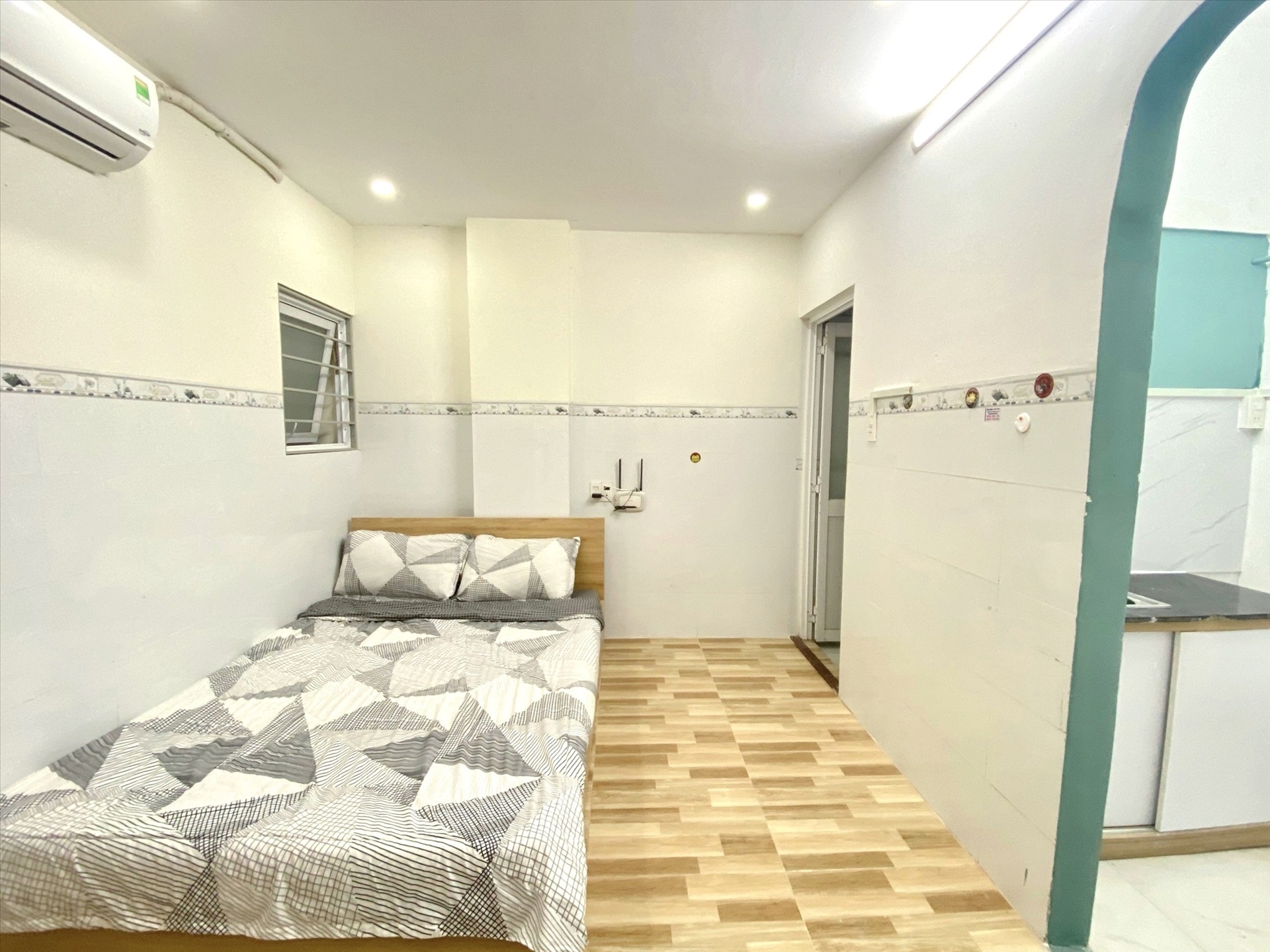 Phòng trọ Studio 25m2 tại Fam Home Đặng Thùy Trâm - Bình Thạnh - Phòng ngủ