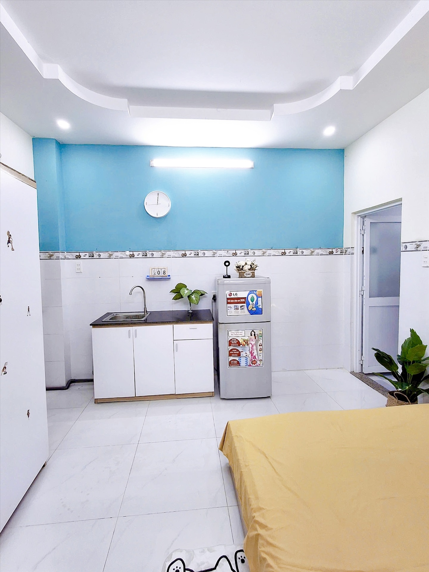Phòng trọ Studio 30m2 tại Fam Home Đặng Thùy Trâm - Bình Thạnh - Phòng bếp