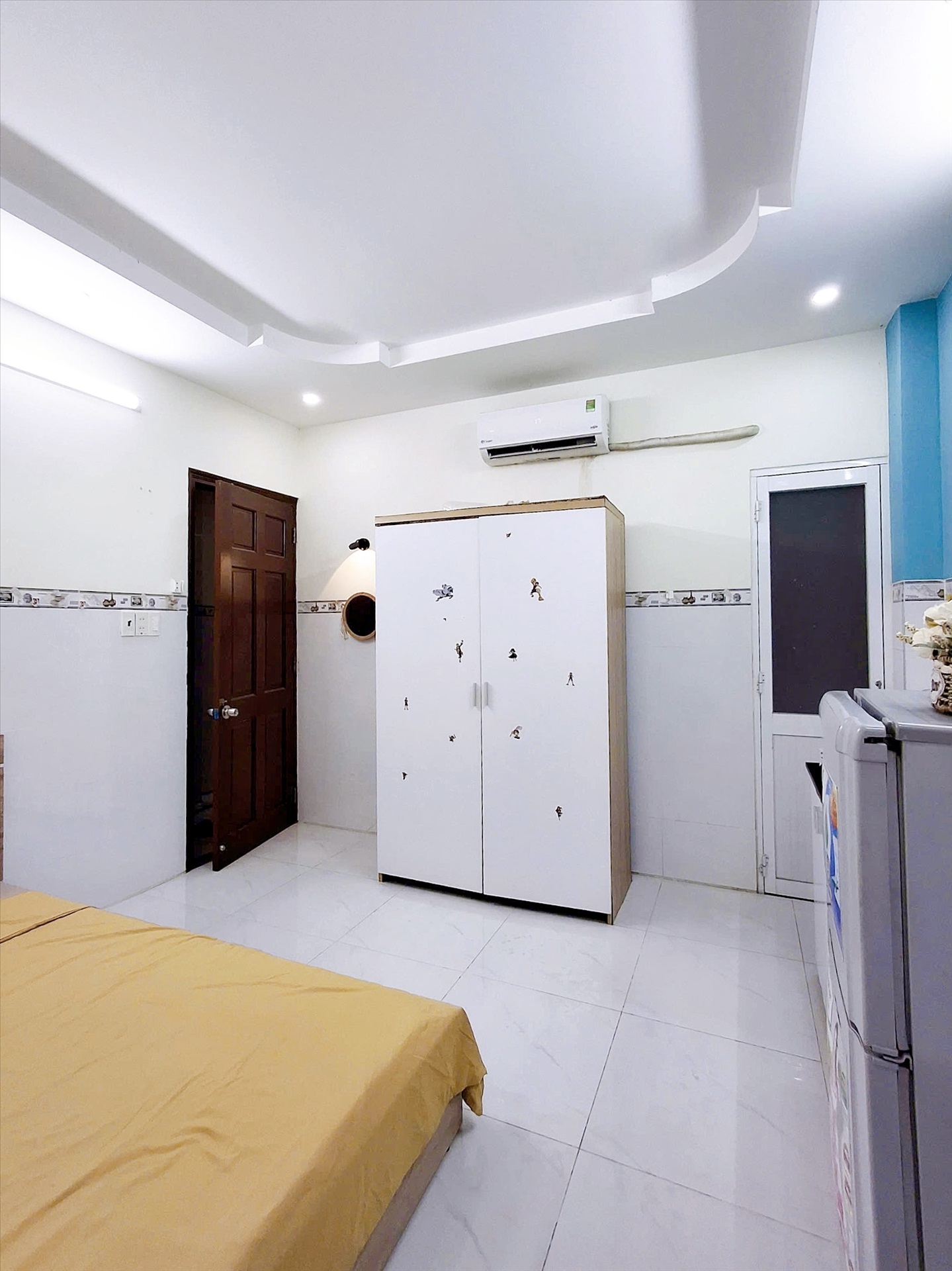 Phòng trọ Studio 30m2 tại Fam Home Đặng Thùy Trâm - Bình Thạnh - Phòng ngủ