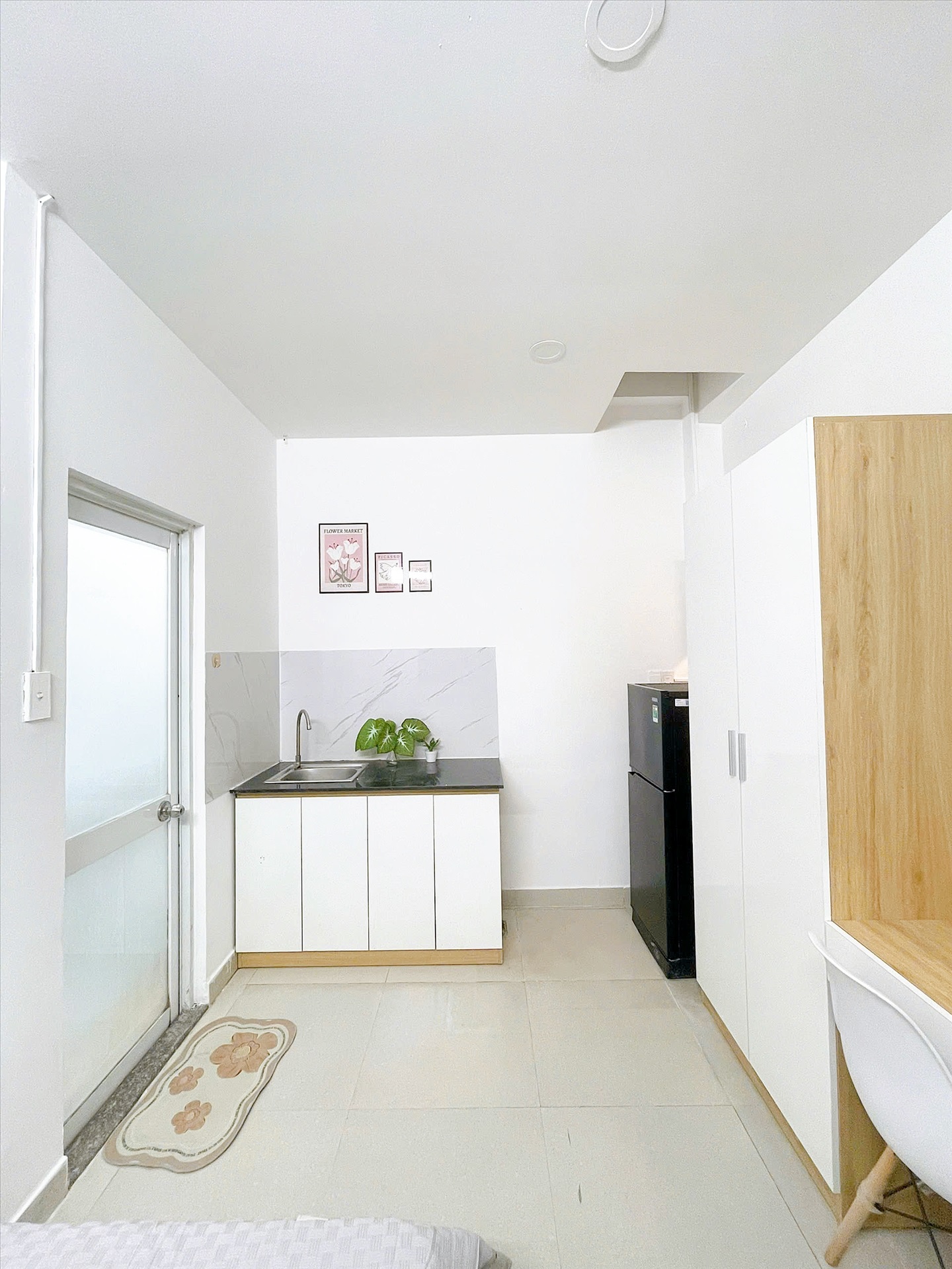 Phòng trọ Studio 15m2 tại Fam House Thống Nhất - Gò Vấp - Phòng bếp