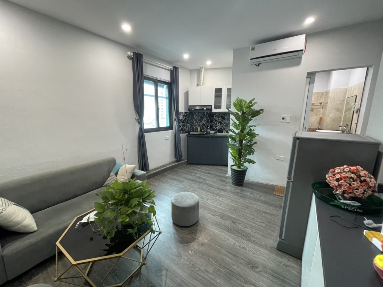 Phòng trọ 1 Phòng ngủ 30m2 tại Sunny Apartment Xuân Thủy - Cầu Giấy - Phòng khách