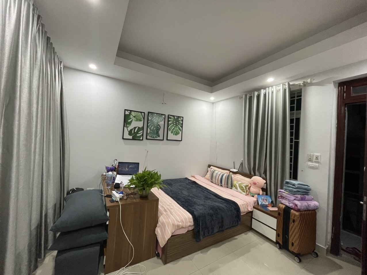 Phòng trọ Studio 25m2 tại Sunny Apartment Xuân Thủy - Cầu Giấy - Phòng ngủ