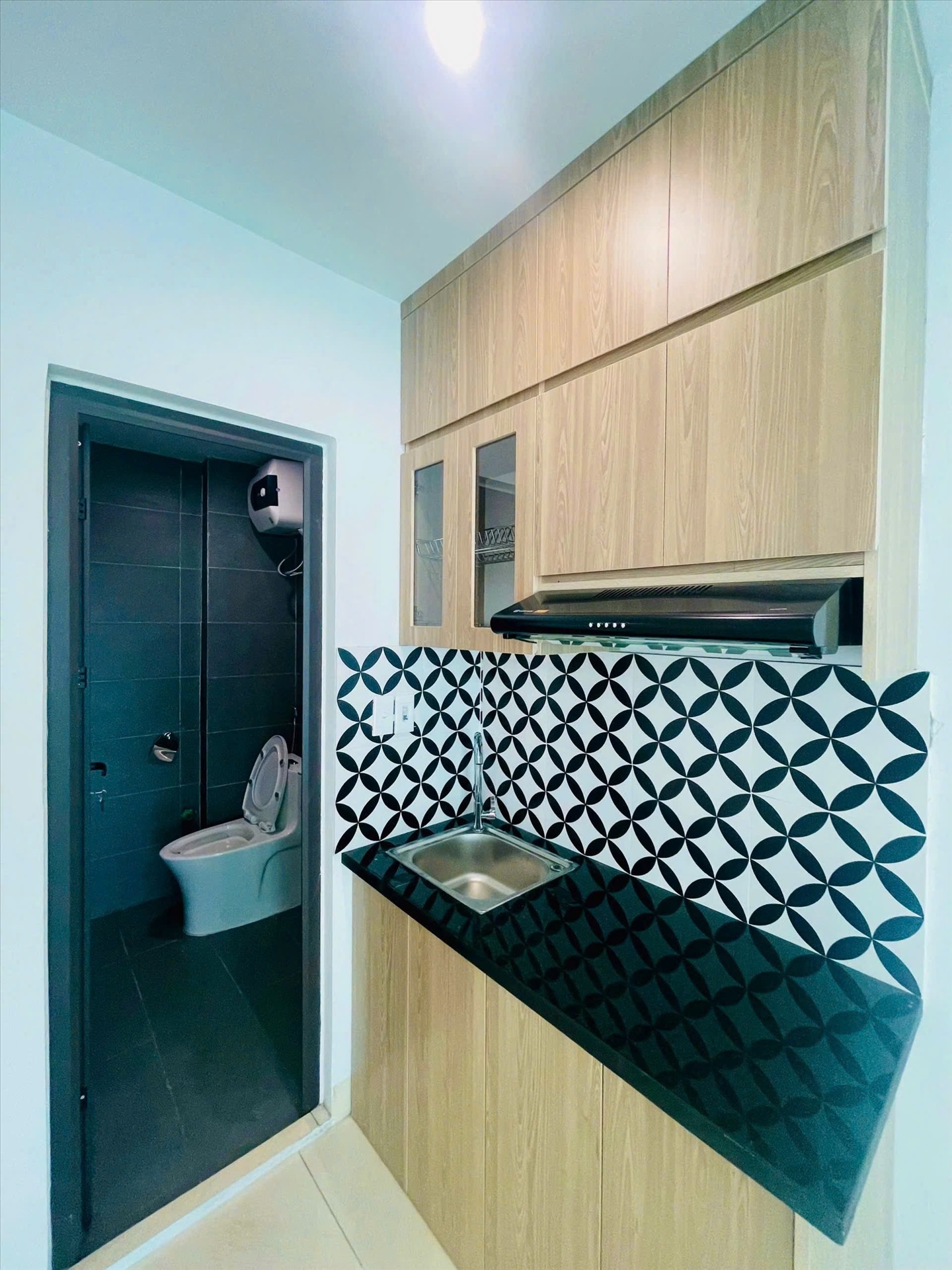 Phòng trọ Studio 25m2 tại LM Land Phú Đô - Nam Từ Liêm - Phòng bếp