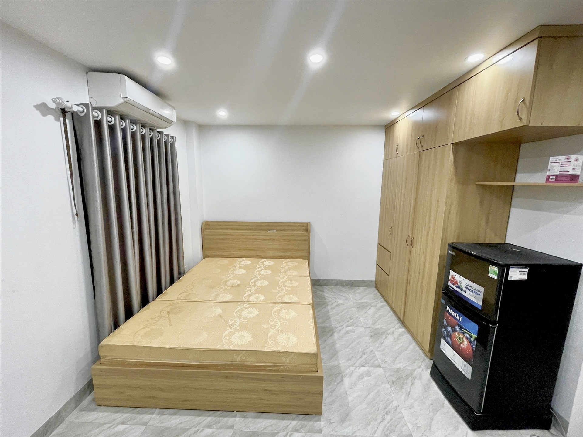 Phòng trọ Studio 25m2 tại LM Land 2 Trịnh Văn Bô - Nam Từ Liêm - Phòng ngủ