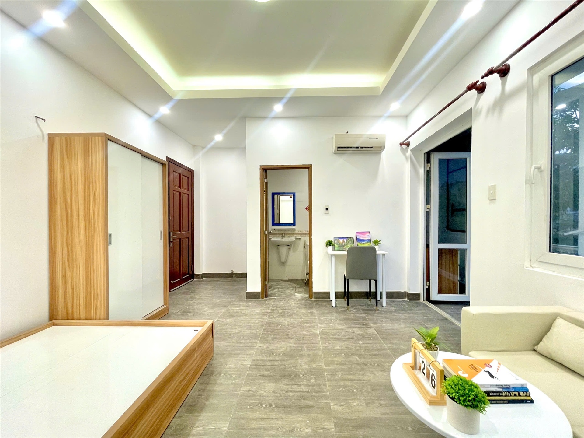 Phòng trọ Studio 25m2 tại TP House Bình Lợi - Bình Thạnh - Phòng khách