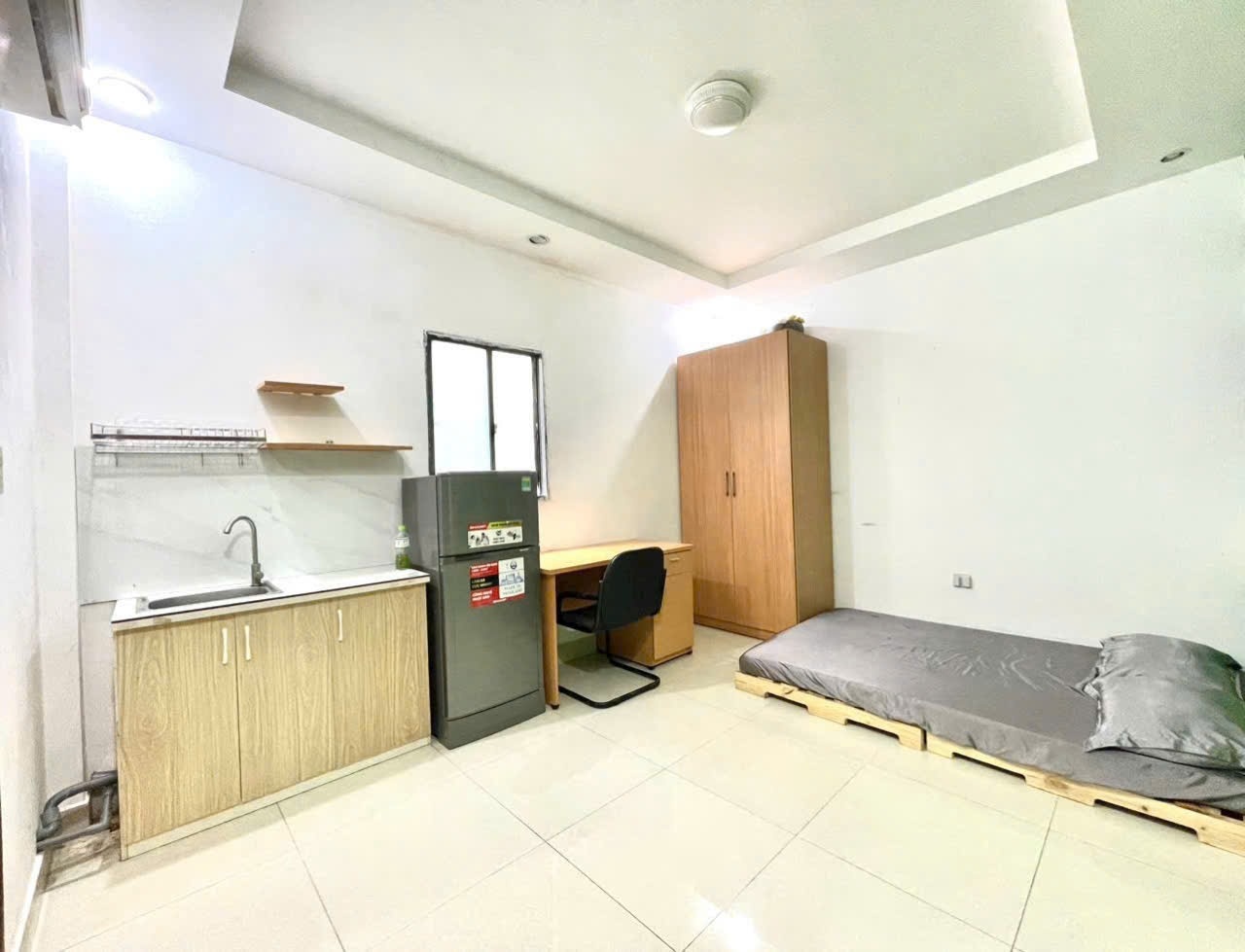 Phòng trọ Studio 25m2 tại CNB House Cộng Hòa - Tân Bình - Phòng ngủ