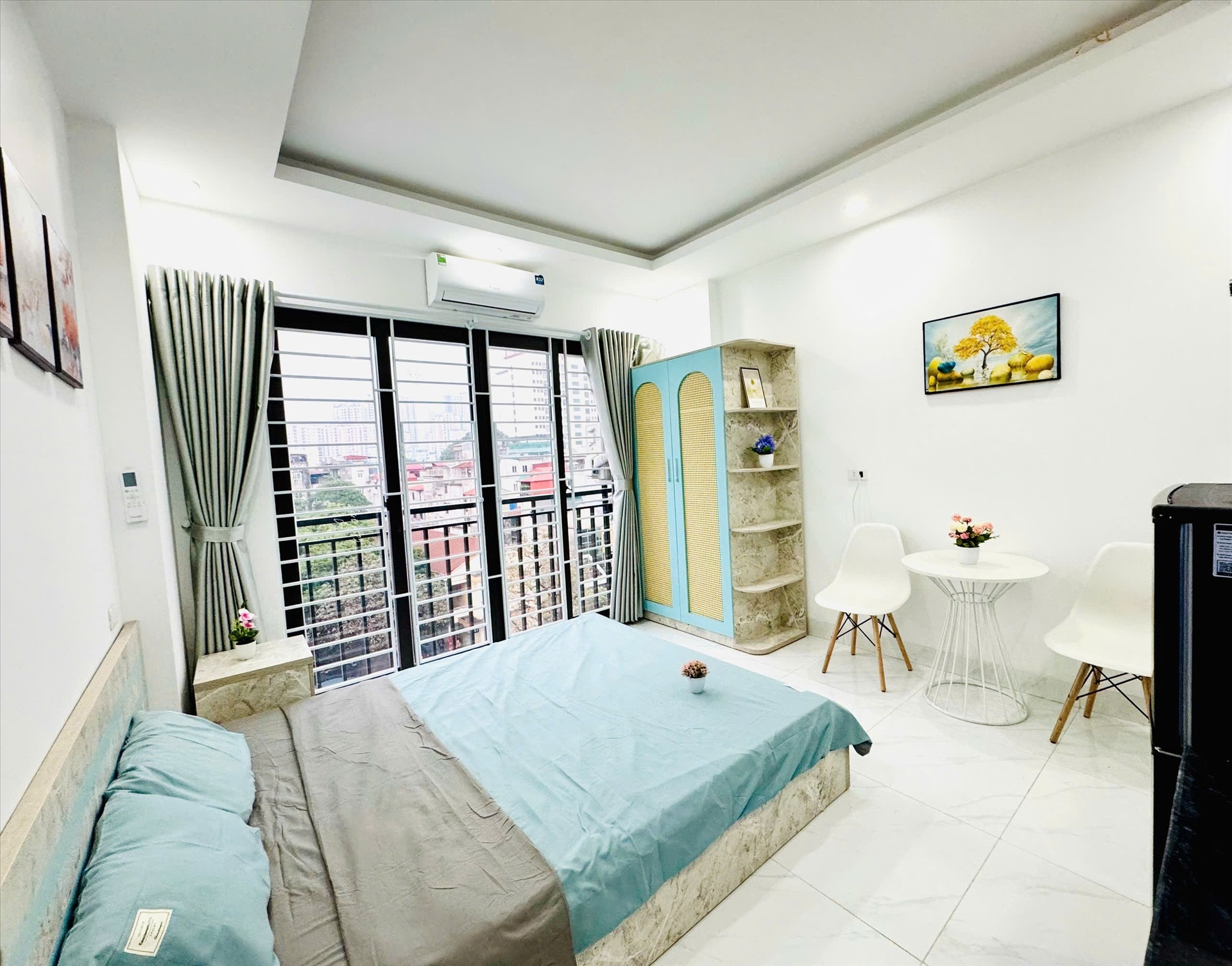 Phòng trọ Studio 30m2 tại Vihome Plus Vũ Hữu - Thanh Xuân - Phòng ngủ