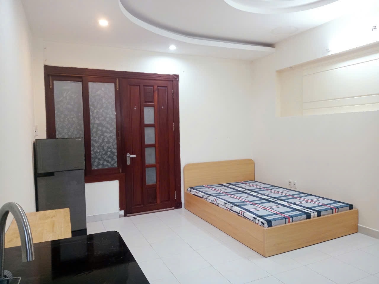 Phòng trọ Studio 25m2 tại TT Home Hoa Lan - Phú Nhuận - Phòng ngủ