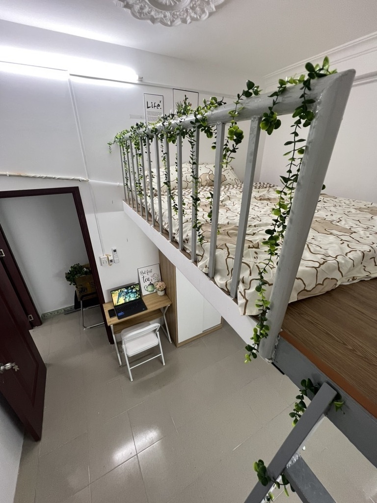 Phòng trọ Duplex 25m2 tại AV House Lê Văn Thọ - Gò Vấp - Phòng ngủ