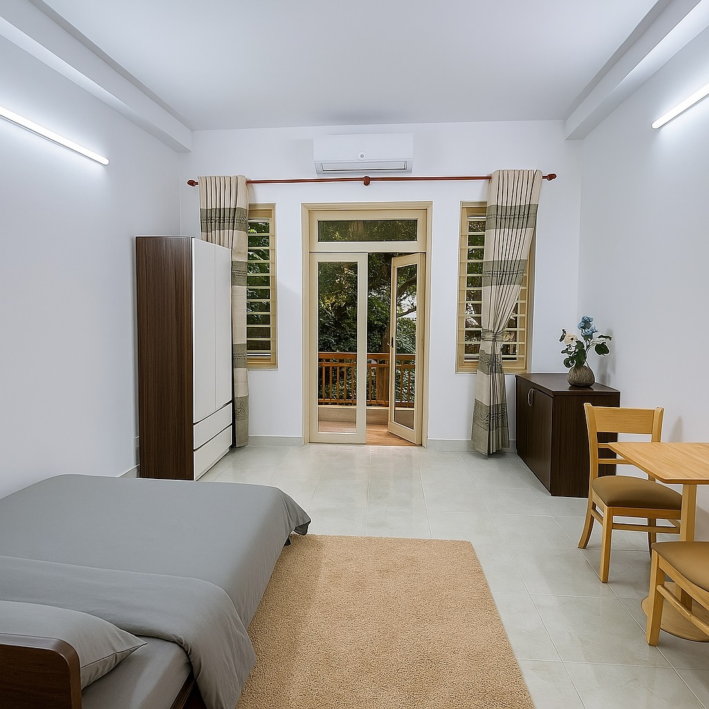 Phòng trọ Studio 30m2 tại AV House Vườn Lài - Quận 12 - Phòng ngủ